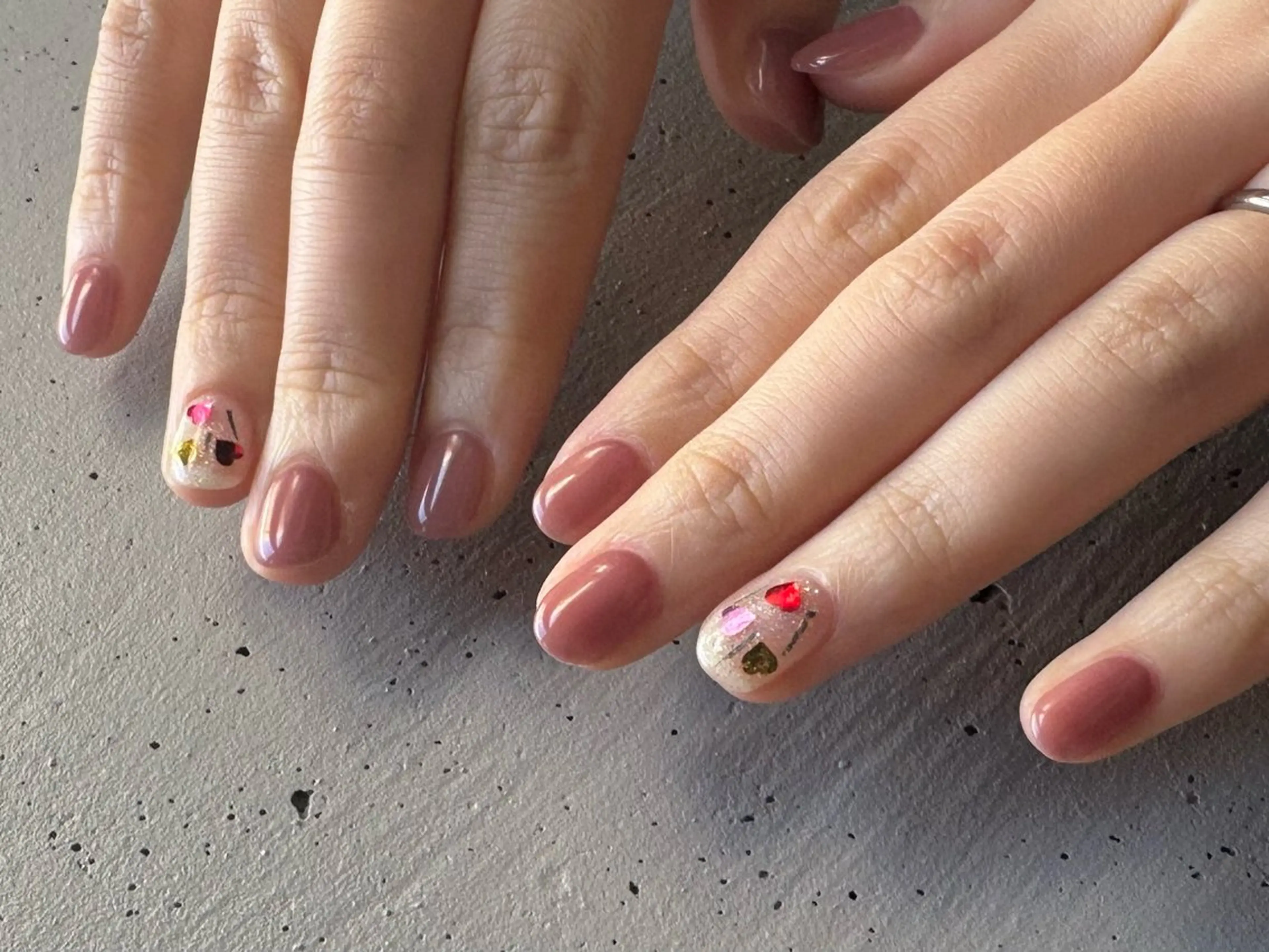 ネイル シンプルネイル 菊地 春菜のネイルデザイン