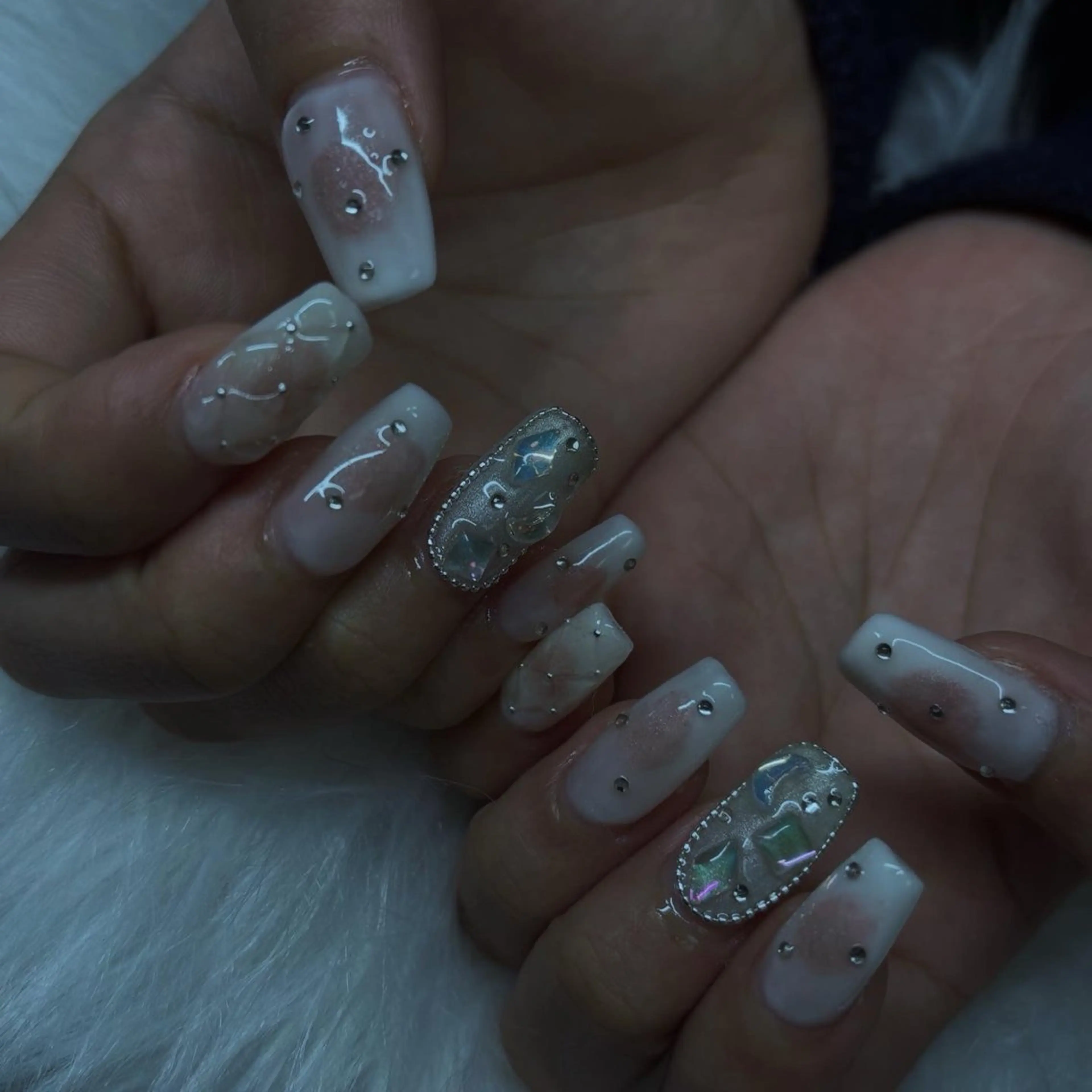 ネイル 長さ出し 持ち込み ハンドネイル Vante梅田店所属・vante_aimi .パラジェル取扱店のネイルデザイン