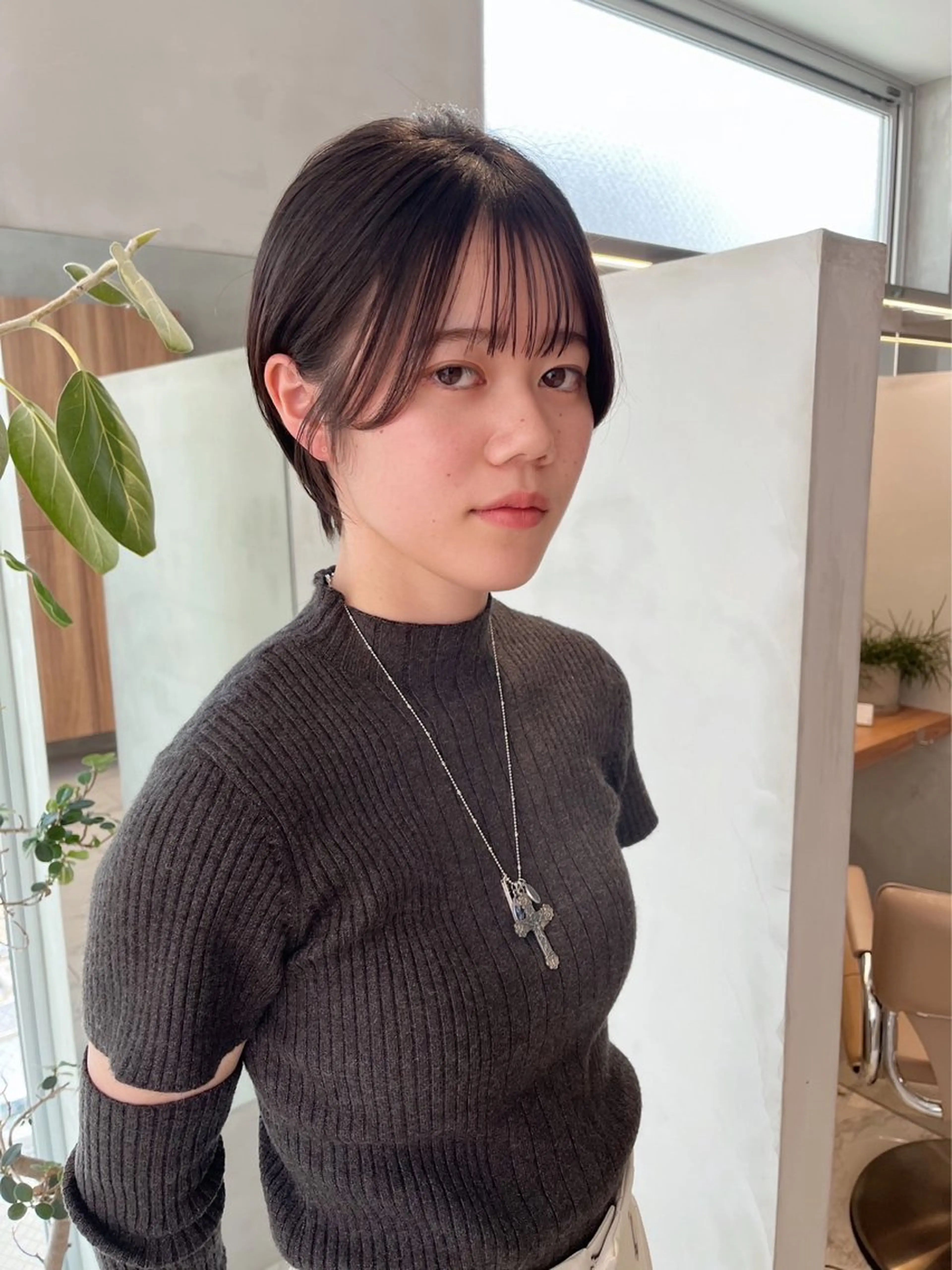 ショート ショートヘア 透明感モテ艶髪カラー Gallicaイリサのヘアスタイル