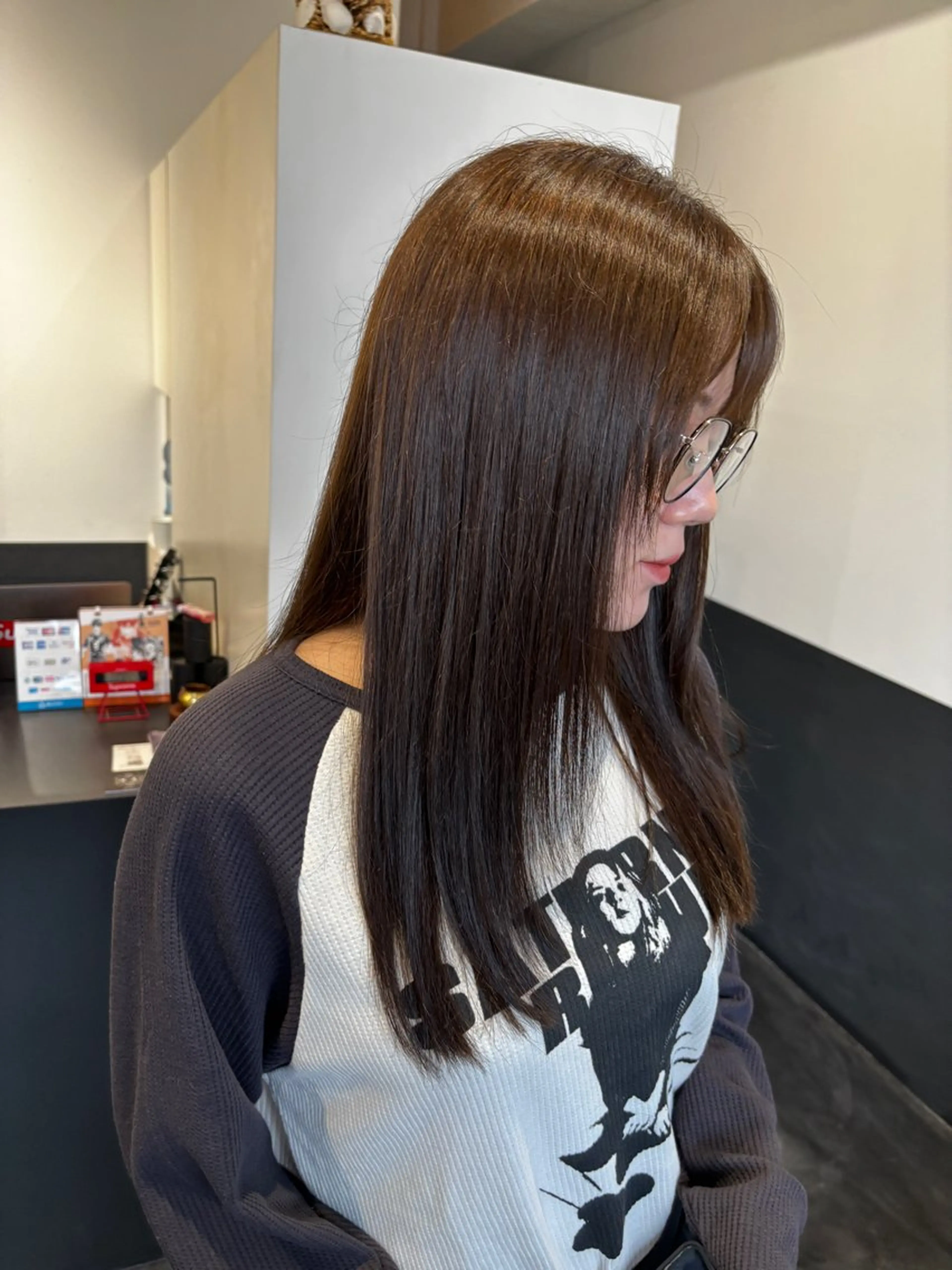 ロング カラー ブリーチカラー🤍 髪質改善🌟のヘアスタイル