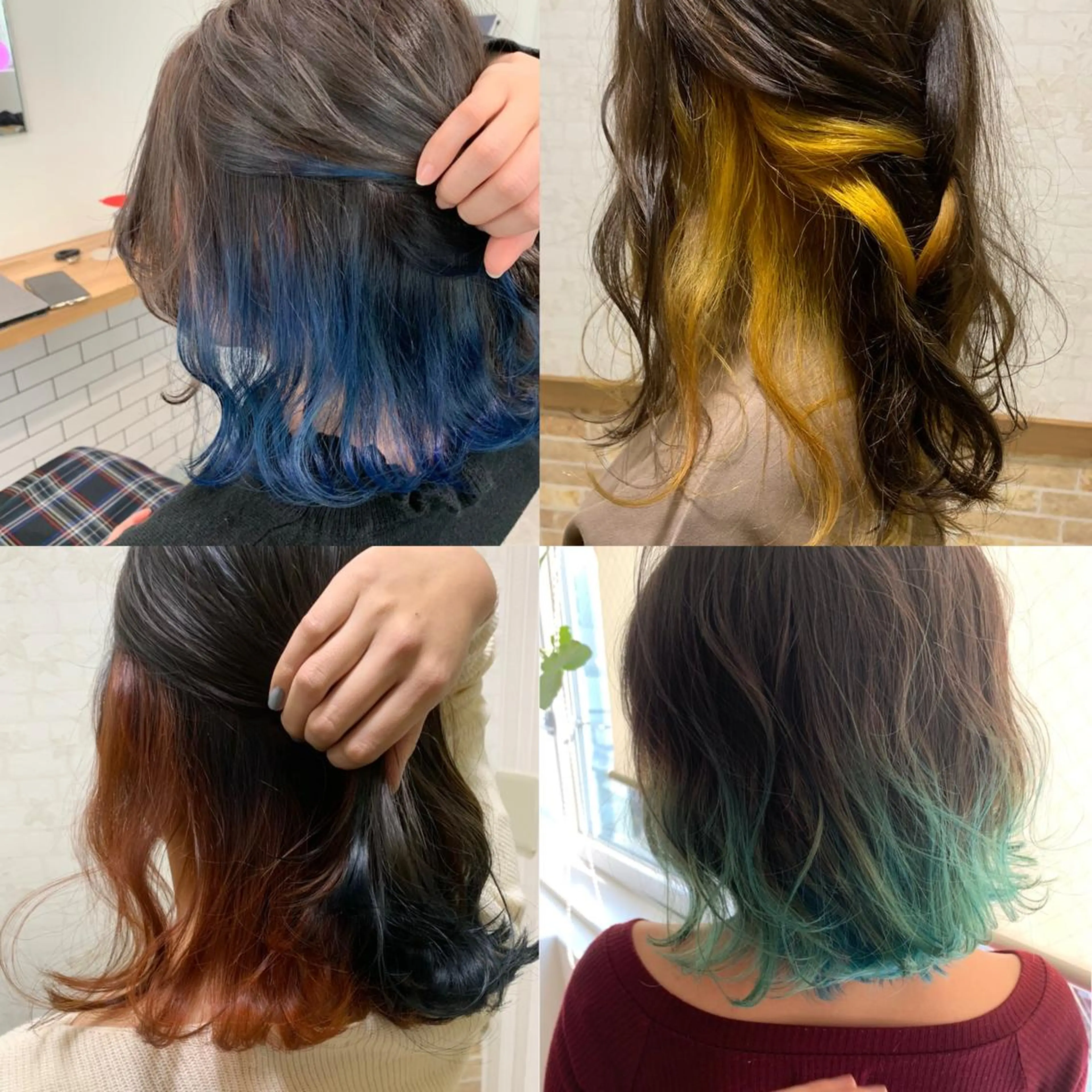 ミディアム ハイライト レイヤーカット ヘアカラー Selene hair OSAKAのヘアスタイル