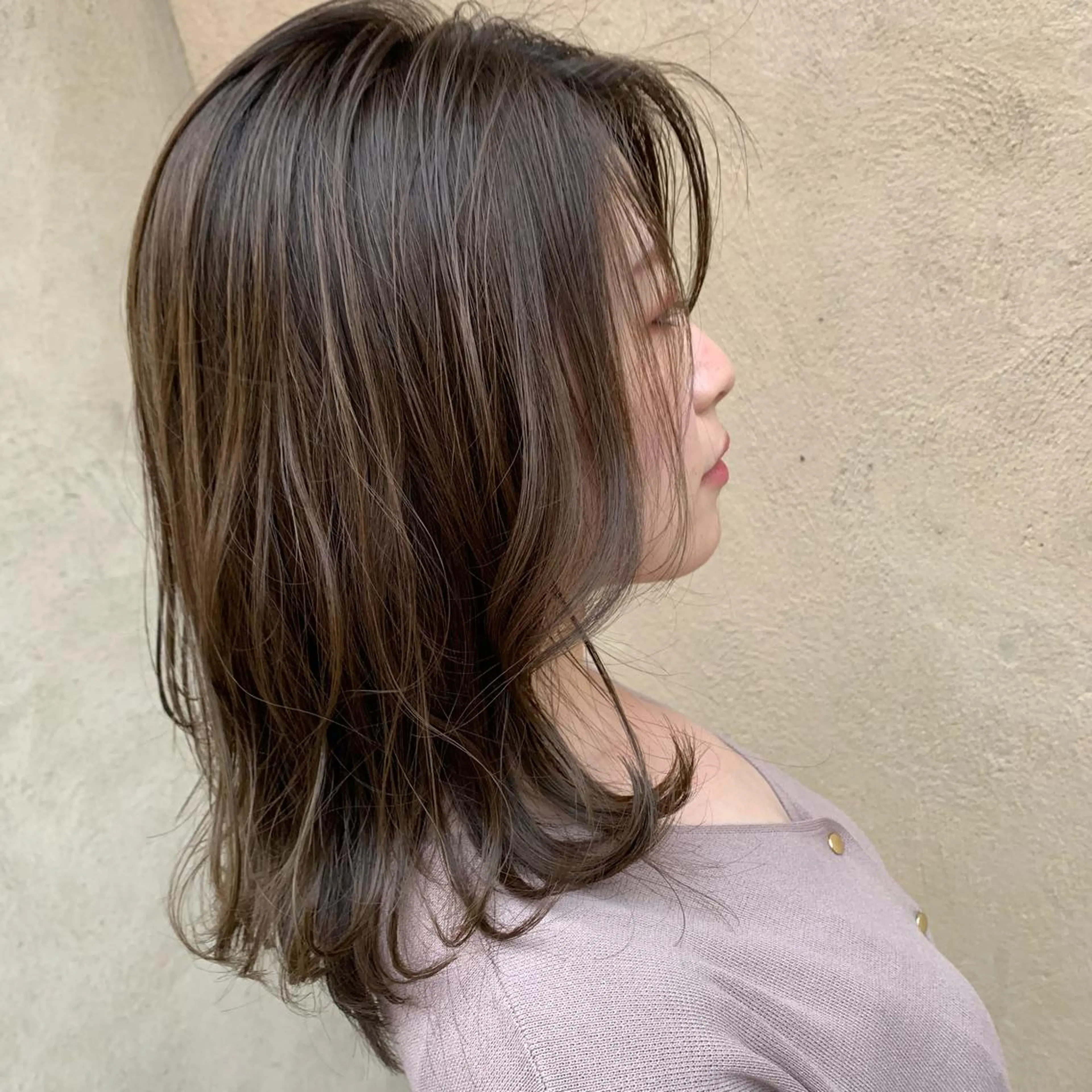 ミディアム 西新/siohair 2nd/石尾刻矢のヘアスタイル