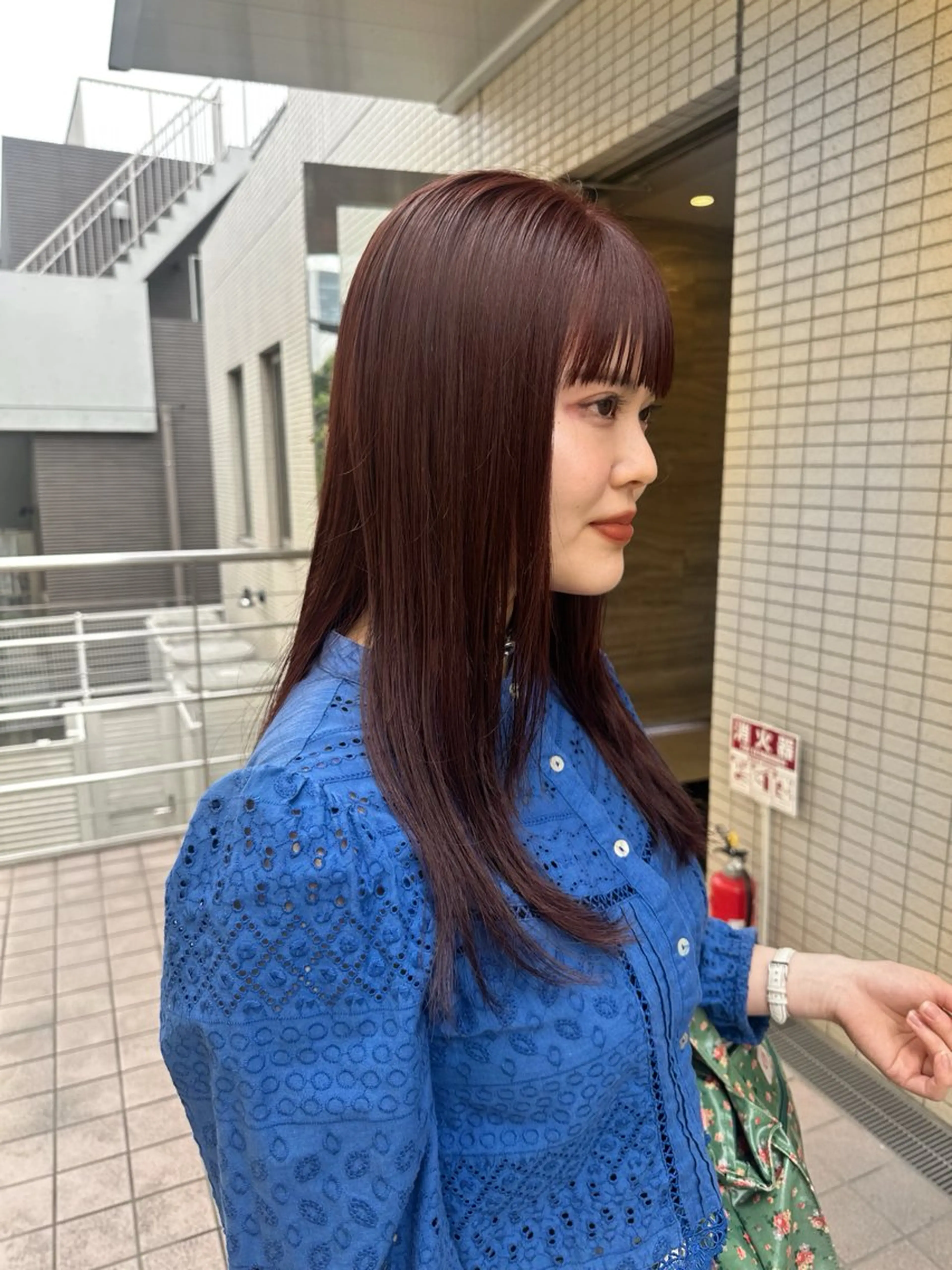 ロング カラー レッドカラー ❤️アヤカ Wカラー ボブ レイヤー❤️のヘアスタイル