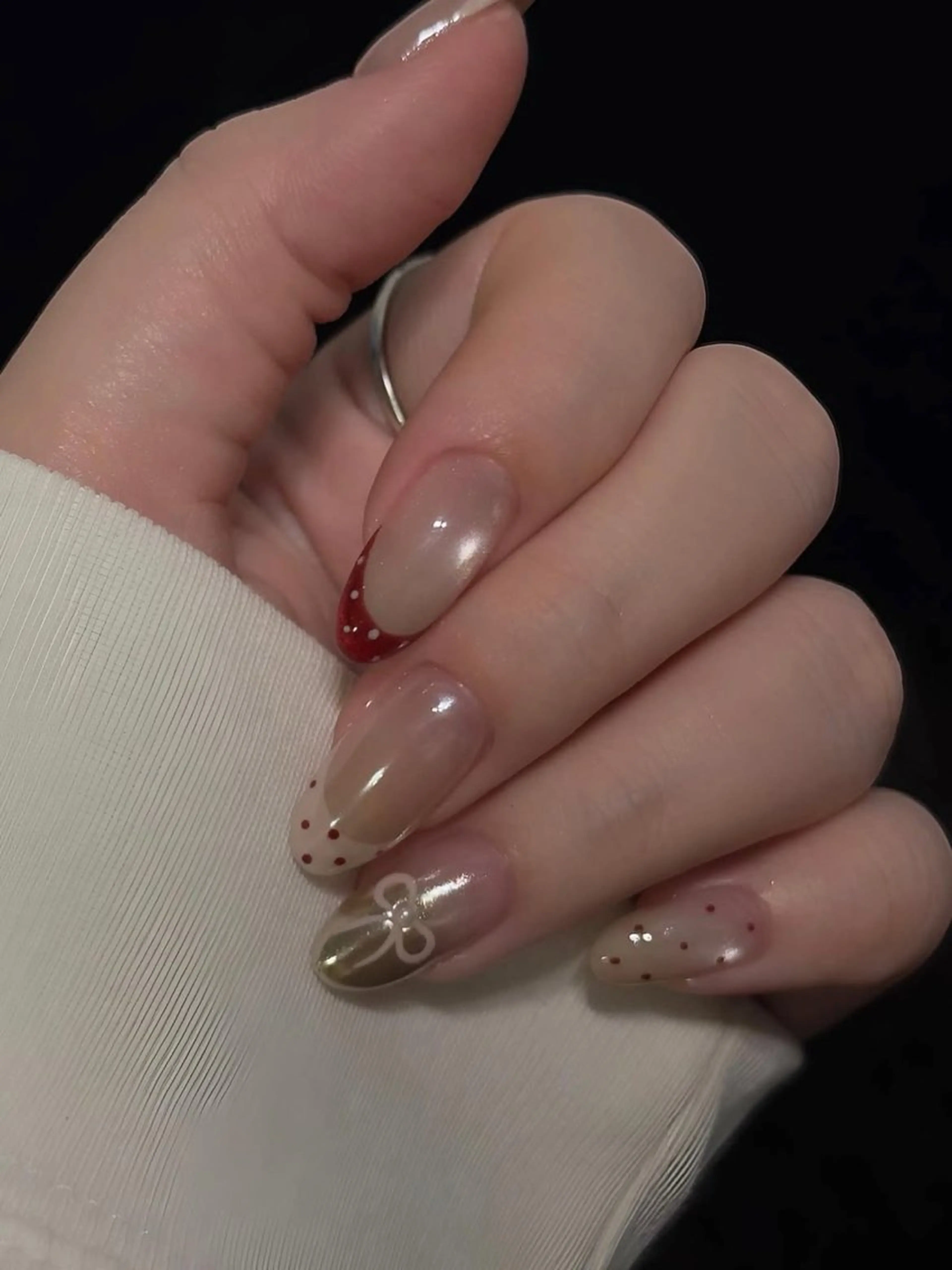 ネイル アートネイル フレンチネイル ジェルネイル 持ち込み ニュアンスネイル ハンドネイル ANA.CHUO 本川越店舗のネイルデザイン