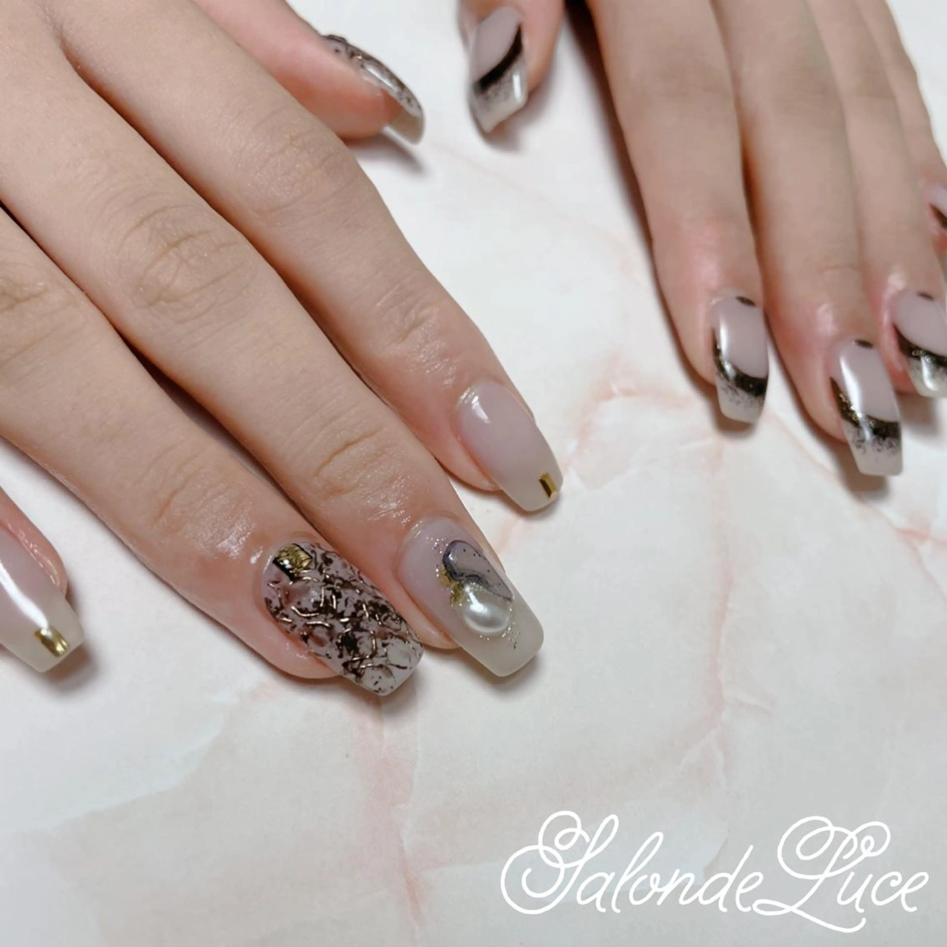 ネイル ニュアンスネイル ハンドネイル Salon de Luceのネイルデザイン