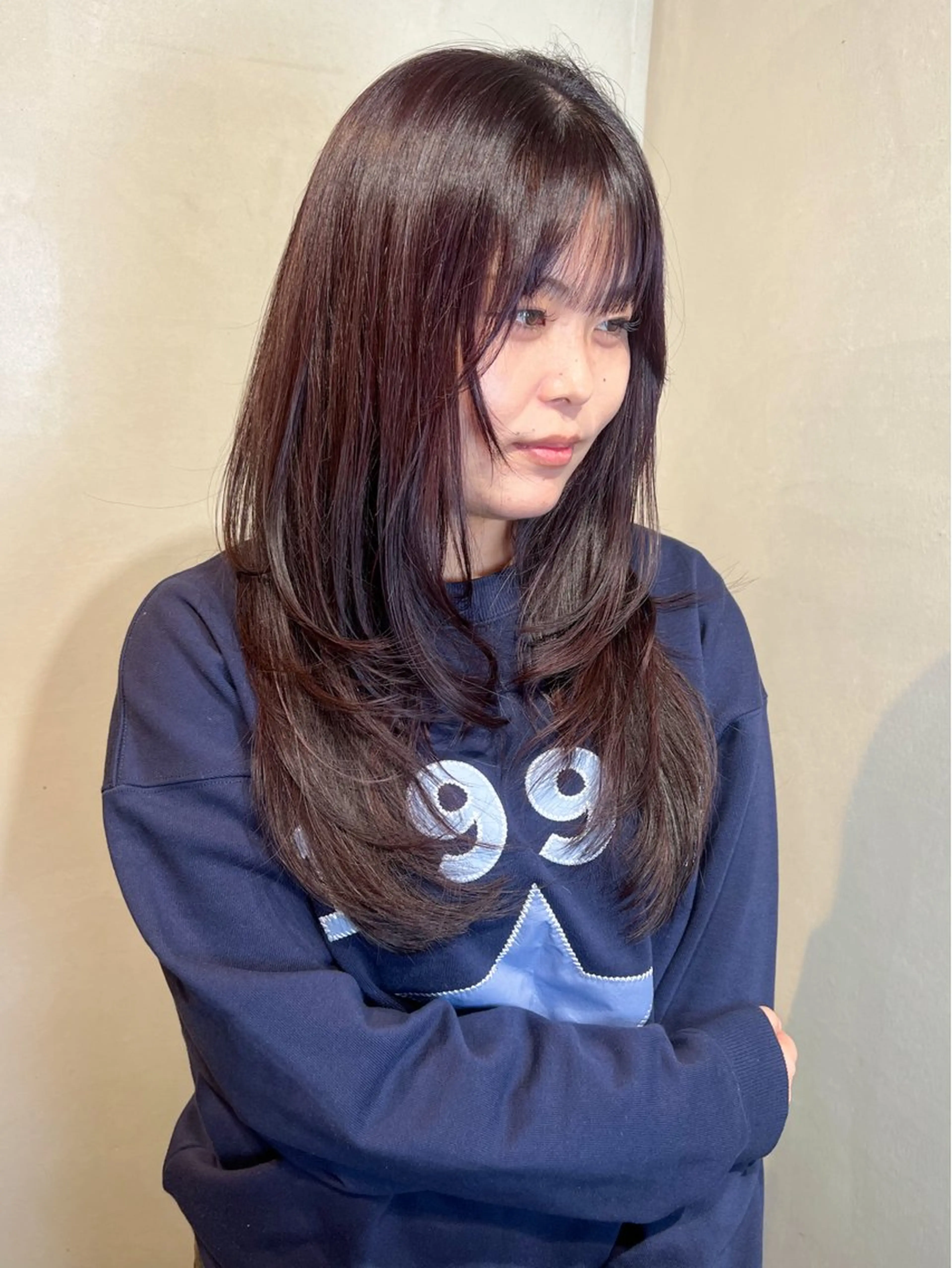 ロング ヘアカラー トリートメント Aya/四条烏丸/ インナーカラーのヘアスタイル