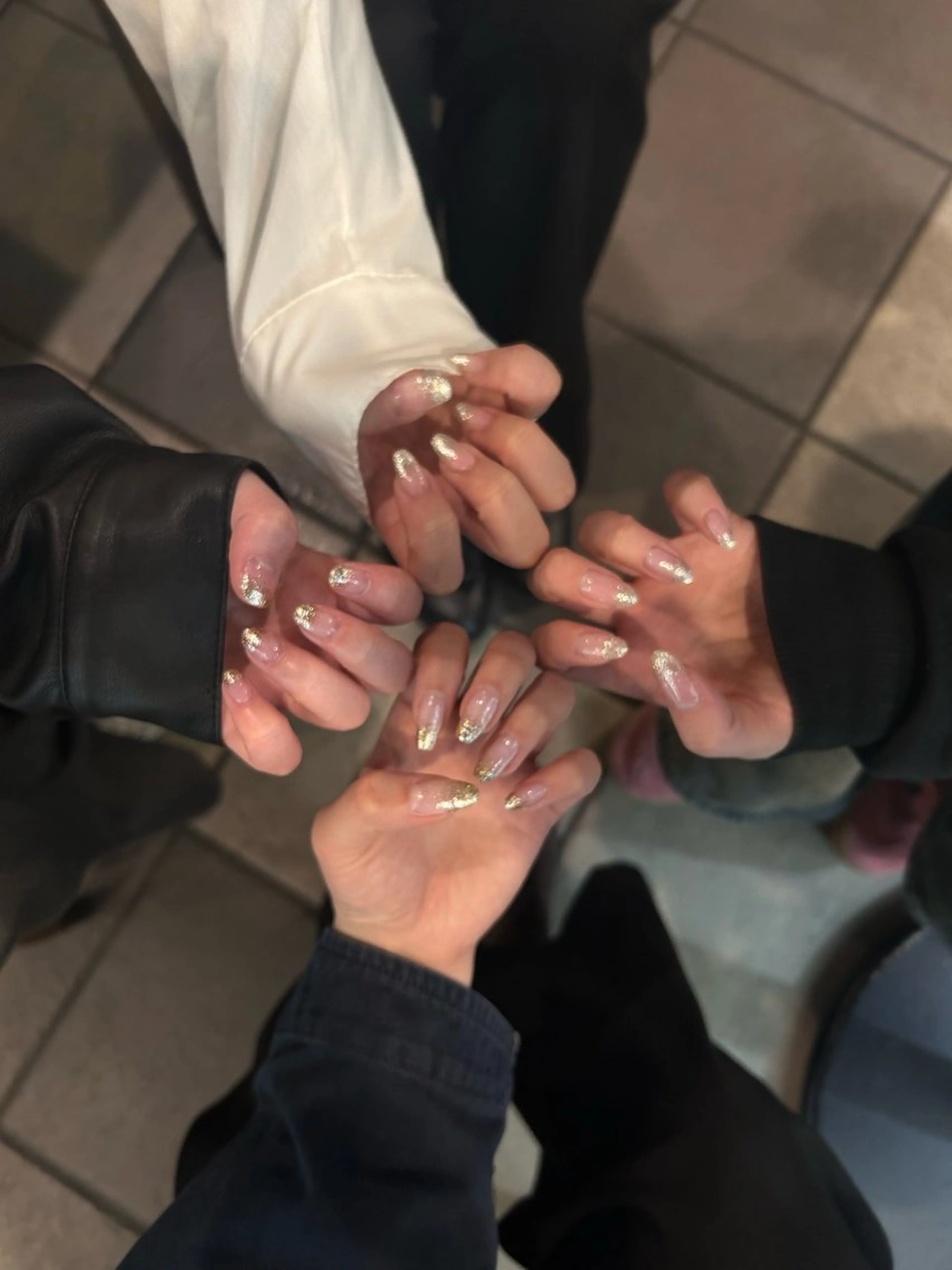 ネイル ラメ(グリッター) ラメグラデーション DEEokazaki momonaのネイルデザイン