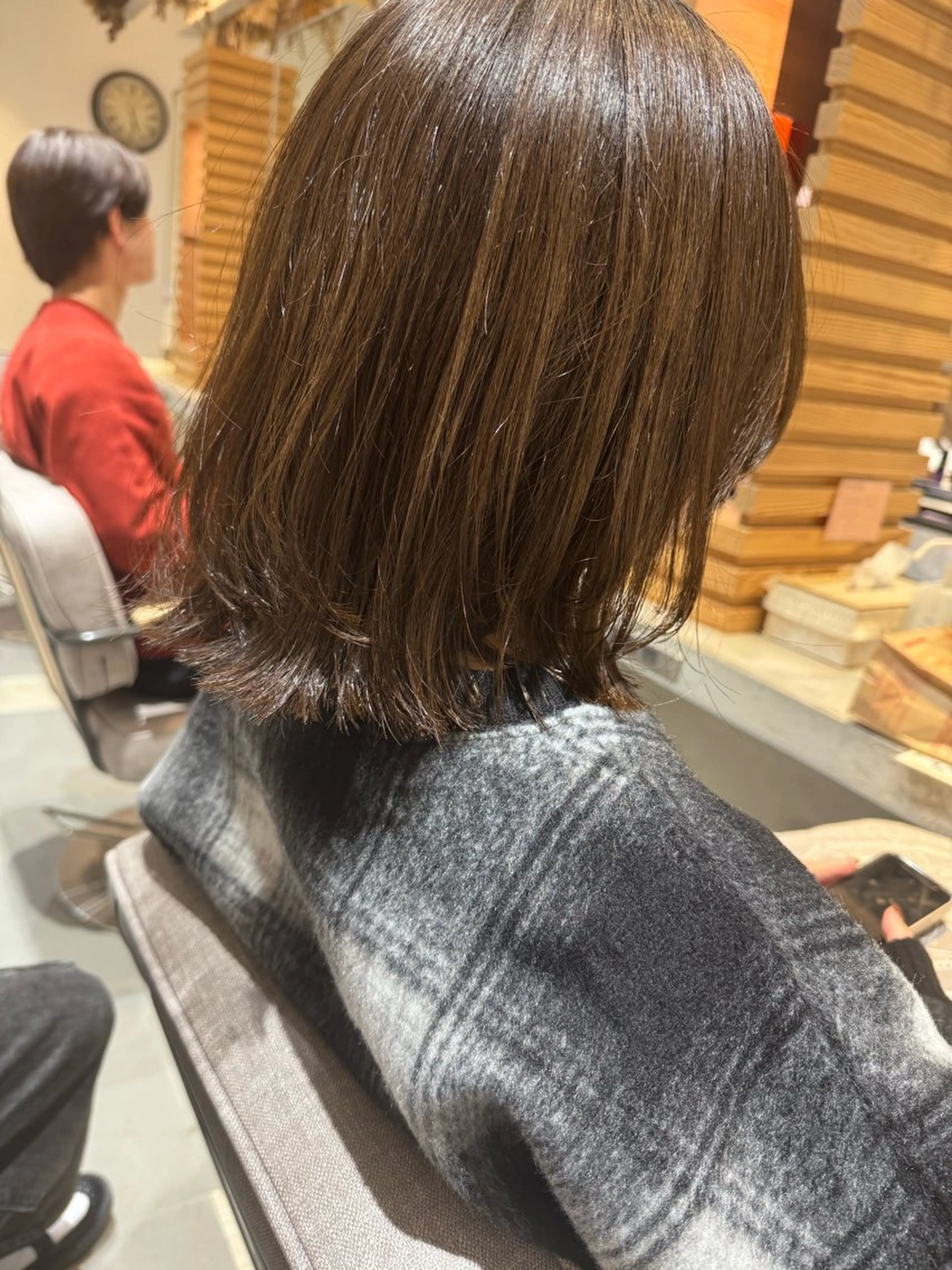 ショート ボブレイヤー ボブ レイヤーカット 鄭 勇太のヘアスタイル