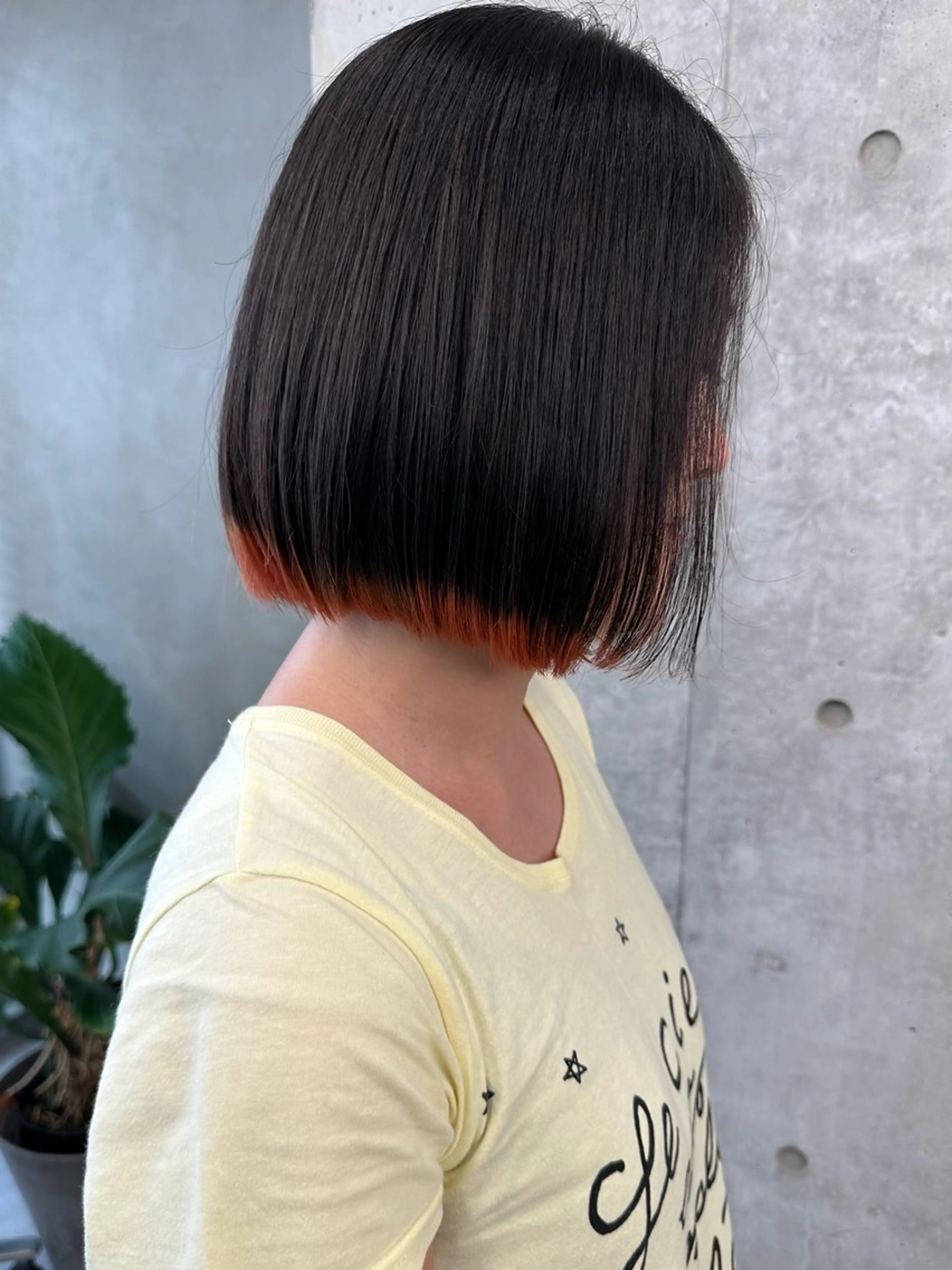 ミディアム カラー カット トリートメント ヘッドスパ 小顔ボブ/お悩み解決 /ボブパーマ/とういのヘアスタイル