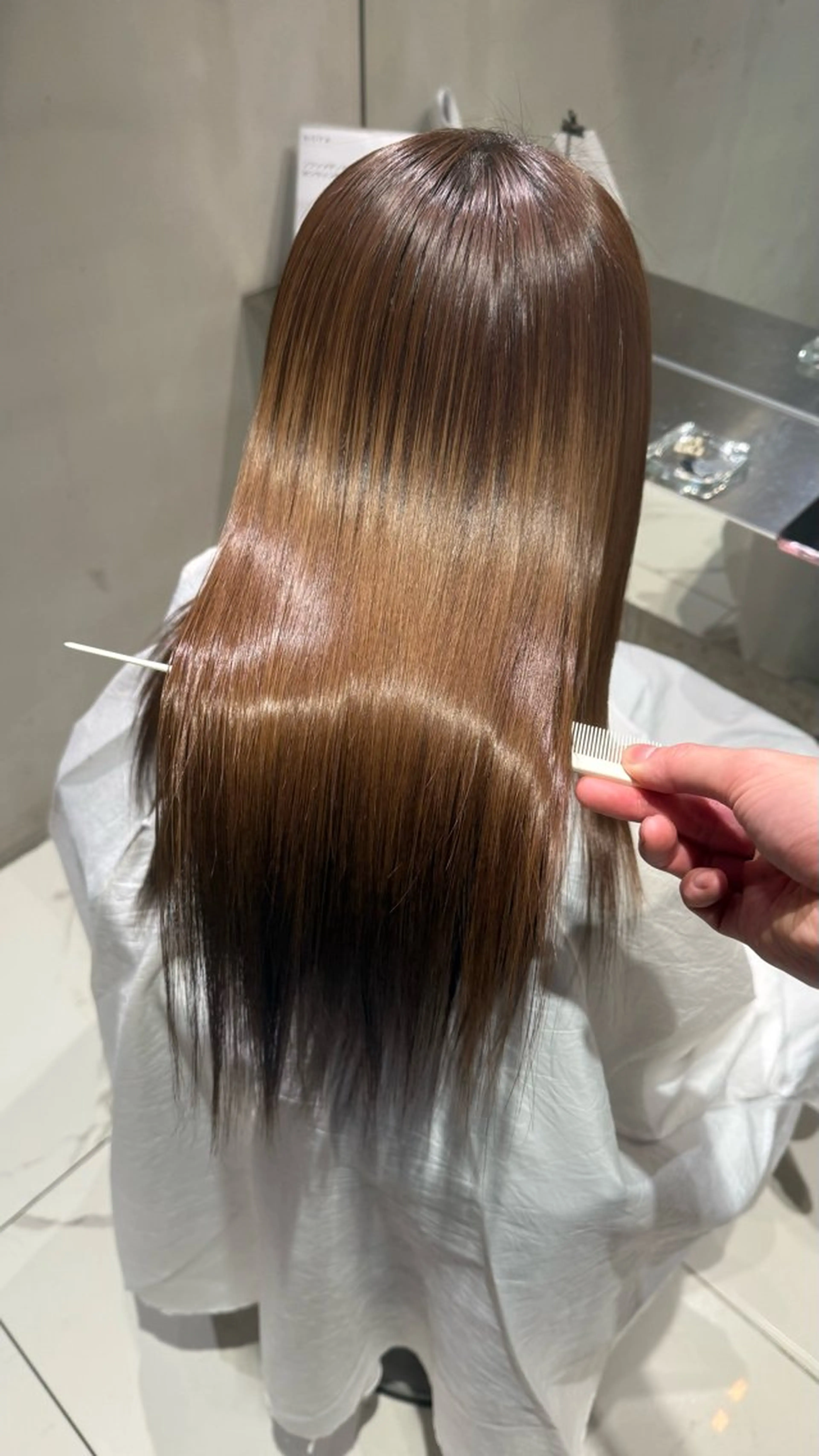 ミディアム 髪質改善 トリートメント 🫆似合わせカラー/ ケアカラー/泰玖のヘアスタイル