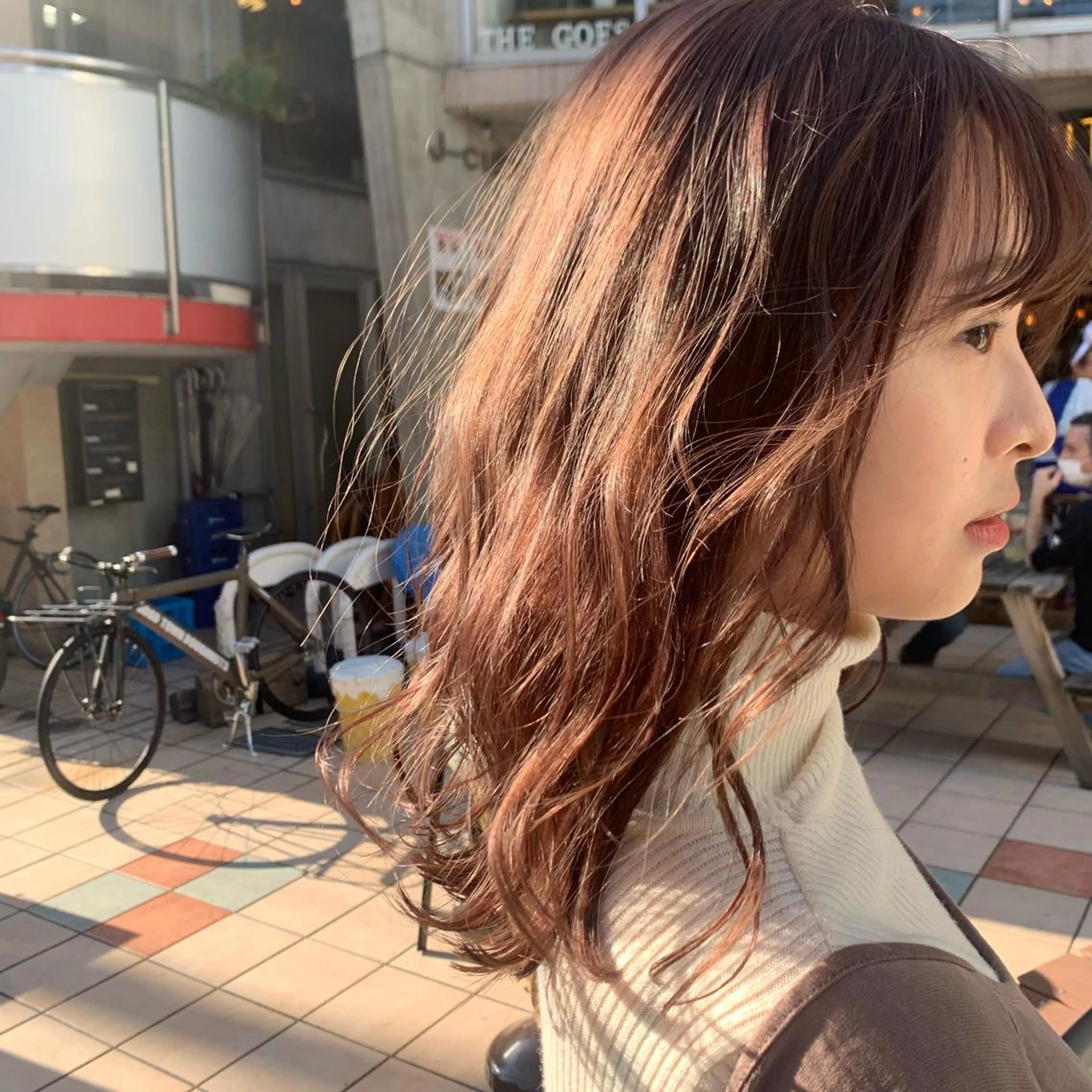 ロング カラー ヘアアレンジ ハイトーン/美髪矯正 🍃大江拓実のヘアスタイル