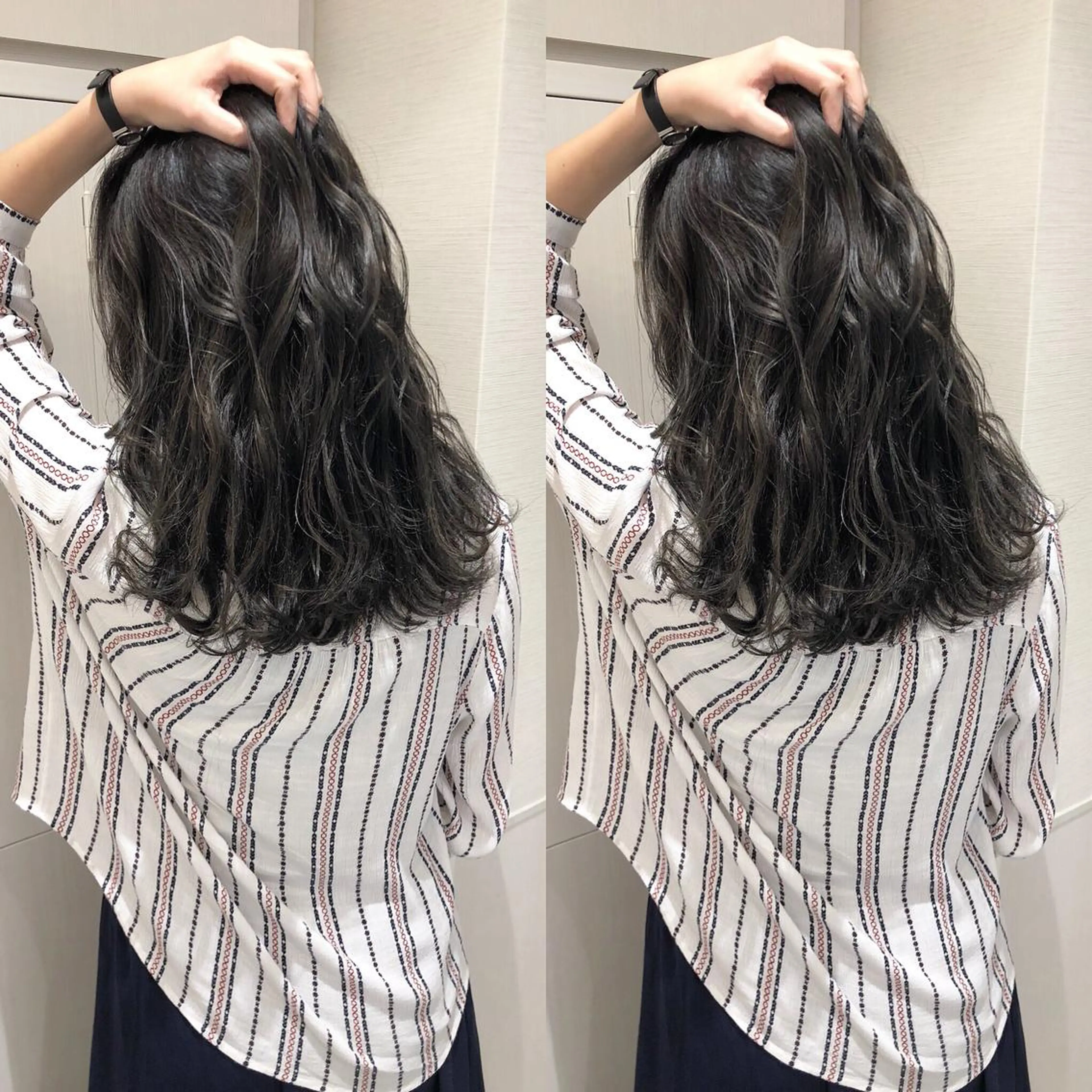 カラー ブリーチ グラデーションカラー ハイライトカラー ブリーチなしカラー 外国人風カラー レイヤー/韓国/ 顔周り/しんやのヘアスタイル