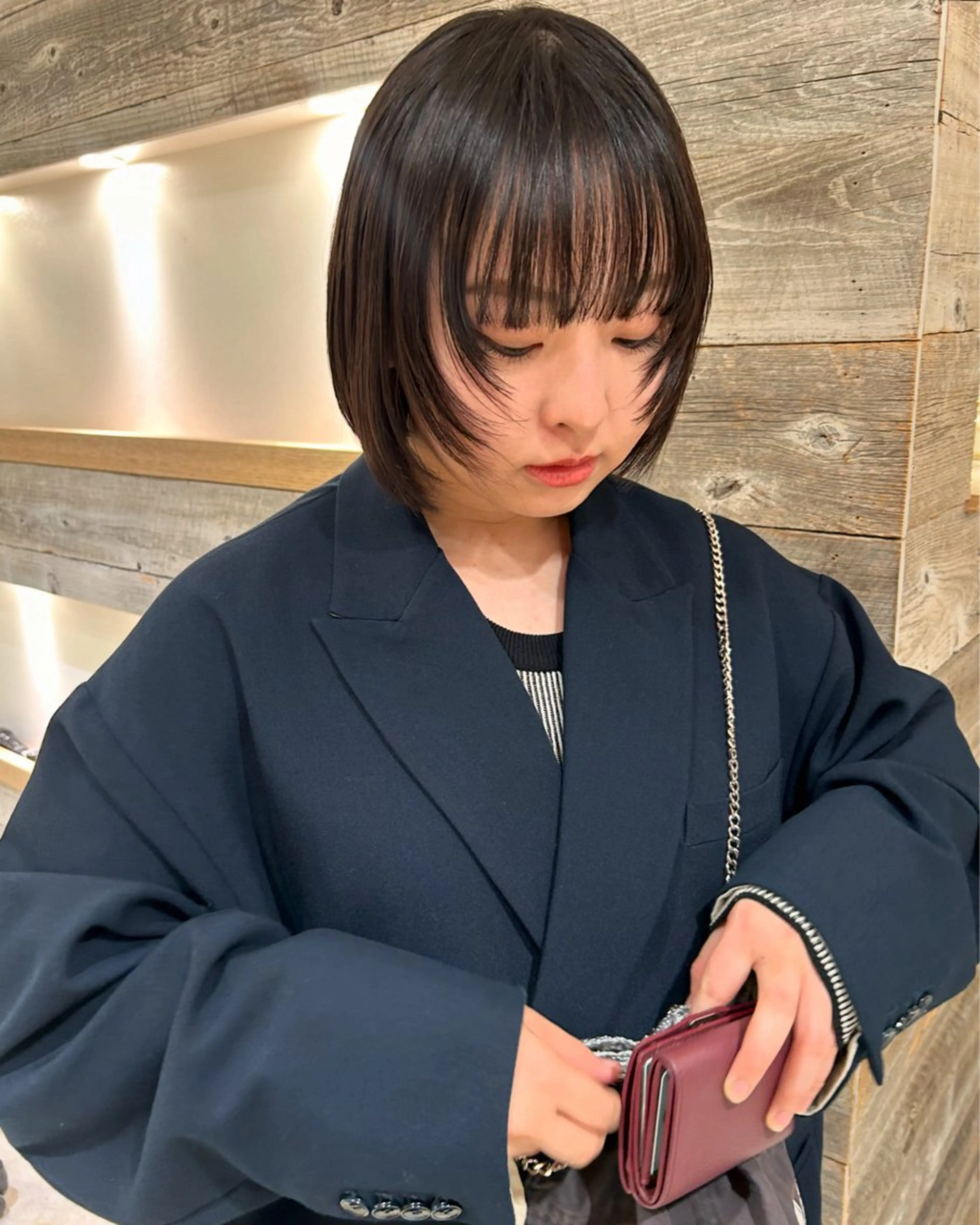 ショート パーマ ボブ ストレートパーマ カット 縮毛矯正 トリートメント Loom.所属・村上雅人 ナチュラルモードのヘアスタイル