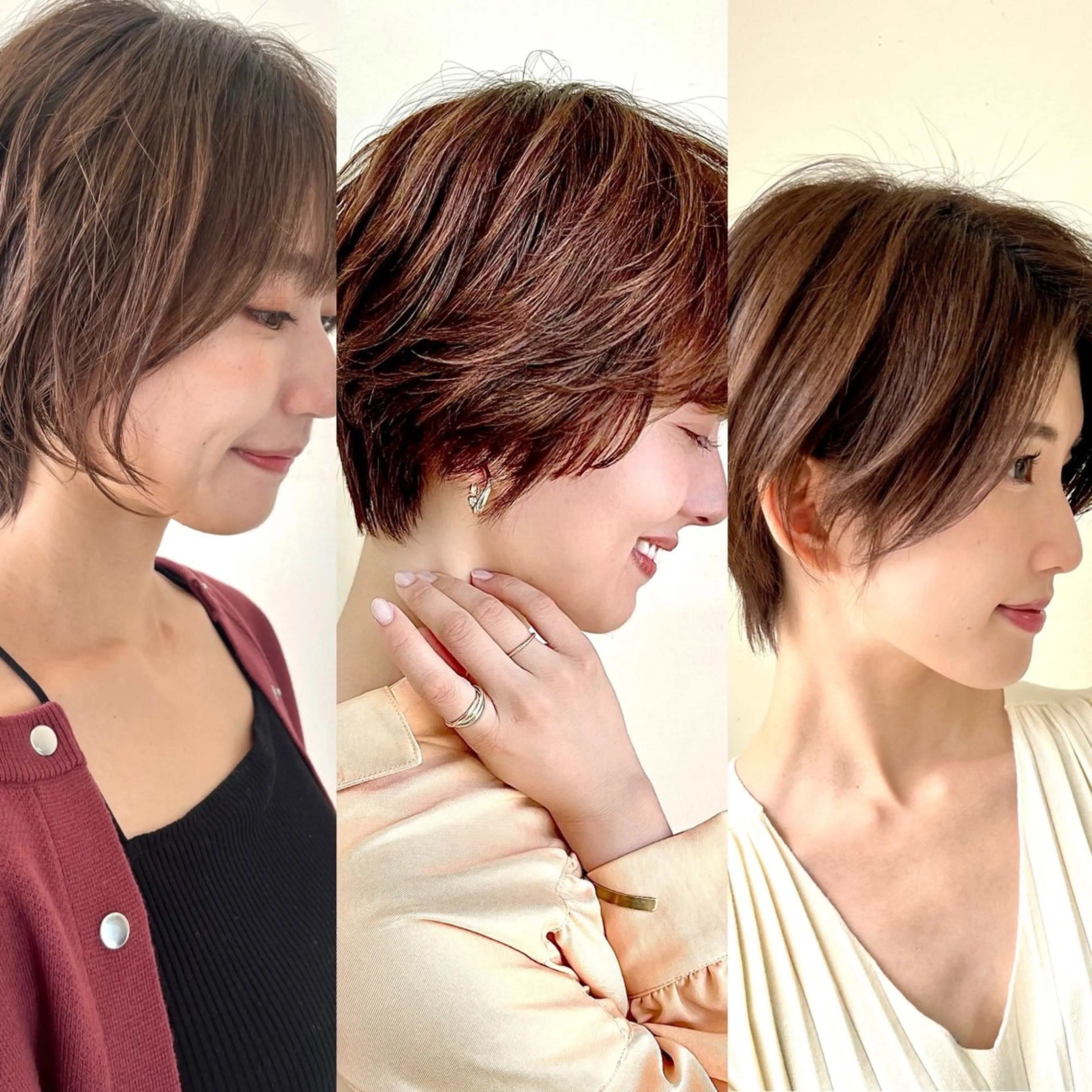 ショート カラー ミセス ショートヘア クローバー八木店所属・白髪ぼかし/ショート 福原ないとのヘアスタイル