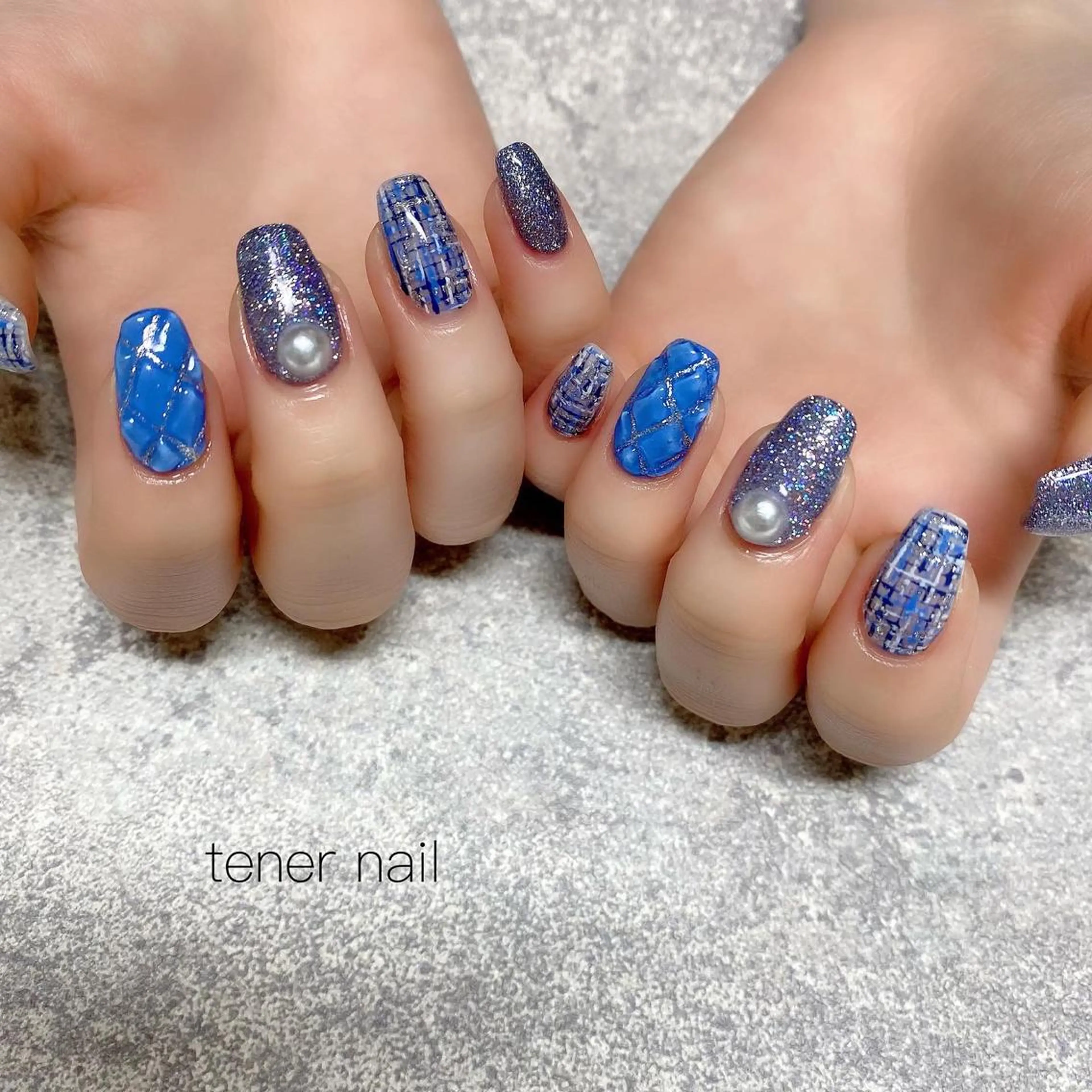 ネイル ツイードネイル tener  nail  テネルネイル所属・テネルネイル tener nailのネイルデザイン
