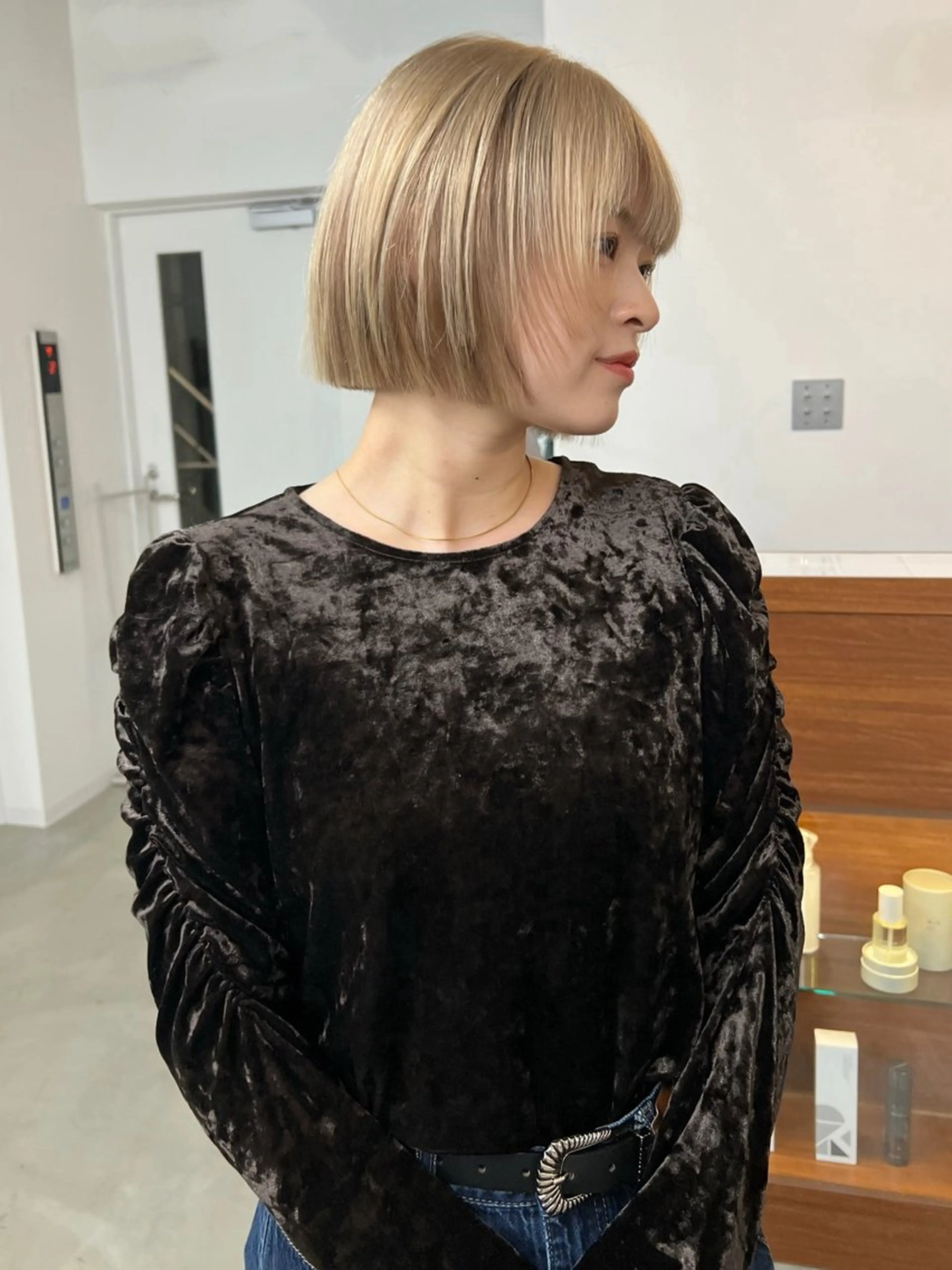 ミディアム いざわりお /梅田/ブリーチのヘアスタイル