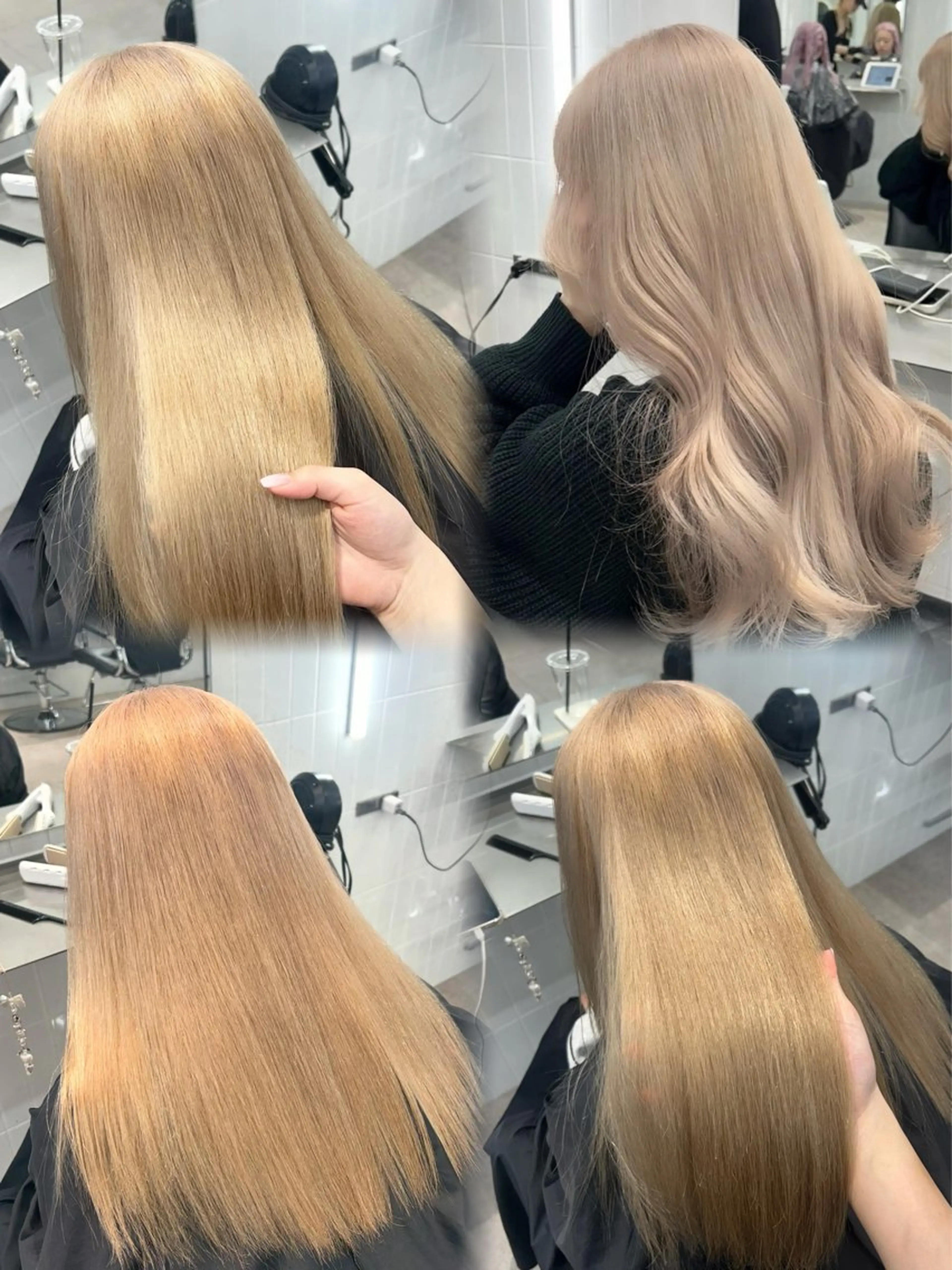 セミロング カラー ヘアアレンジ ヘアカラー トリートメント ヘッドスパ ヘアセット ショート/ボブ/似 合わせ/顔周りカットのヘアスタイル