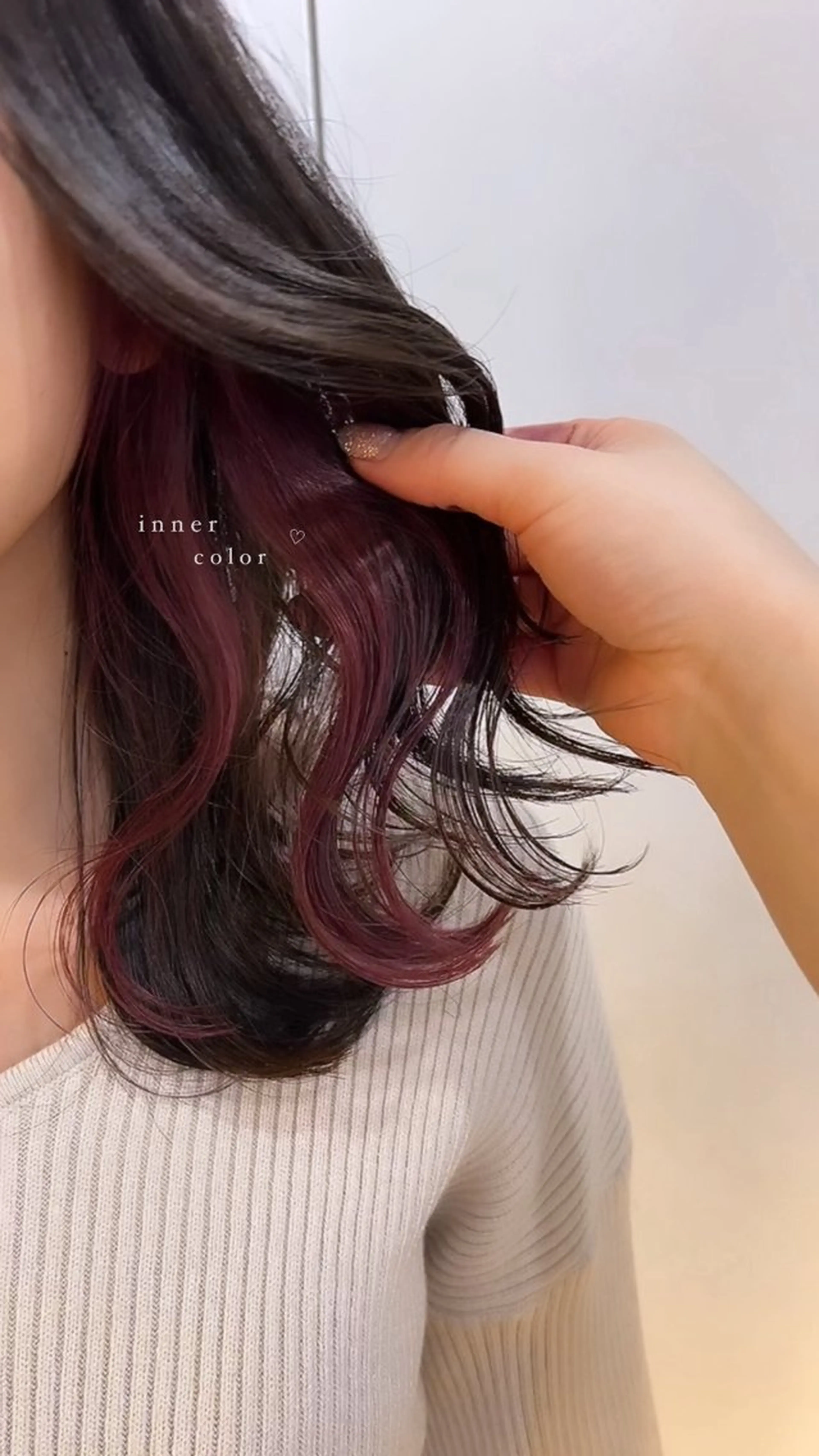 ミディアム カラー ヘアアレンジ ヘアカラー トリートメント 東 晴菜のヘアスタイル