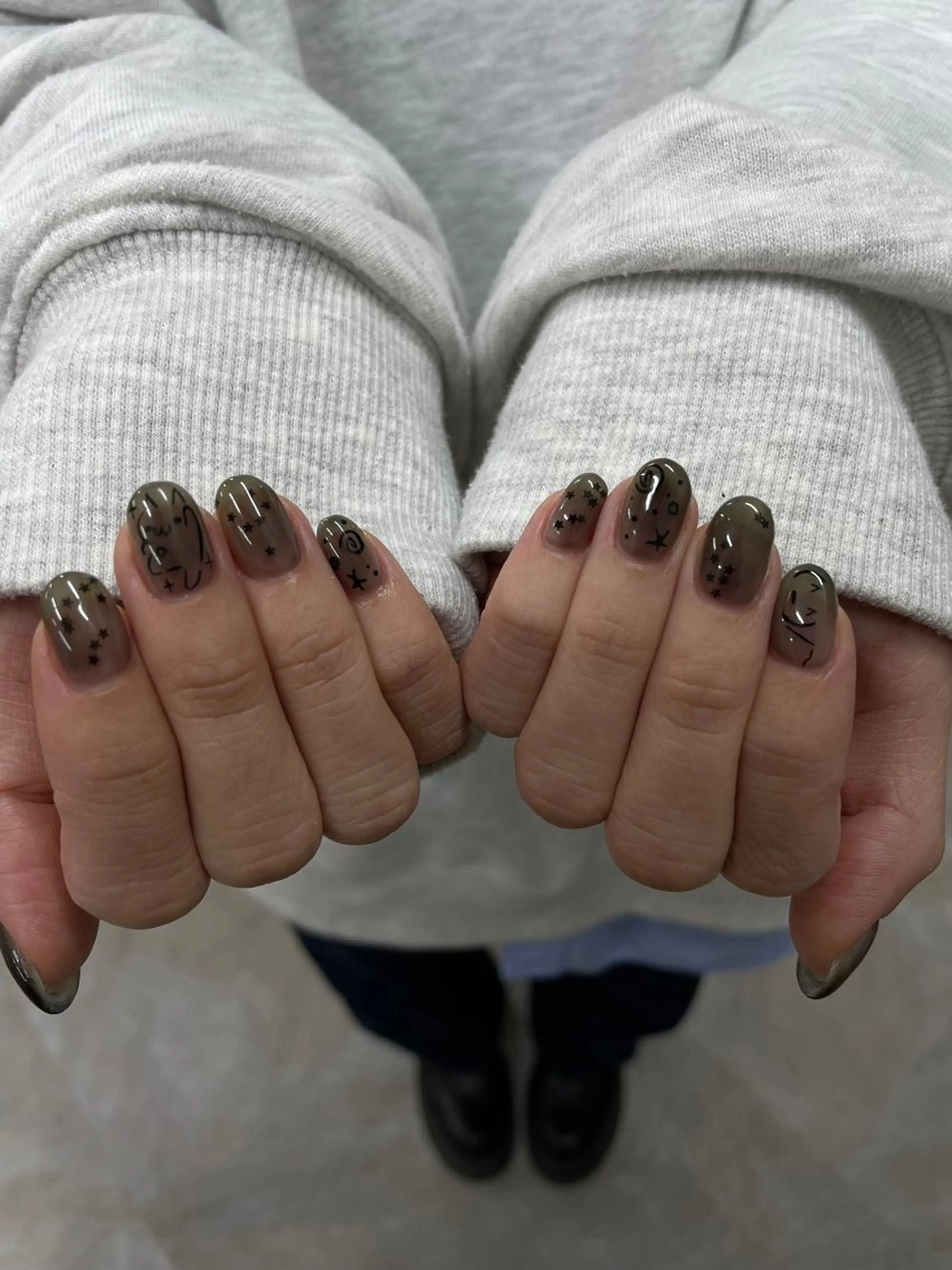 ネイル ハンドネイル ひめか🫁 推し概念・個性派のネイルデザイン