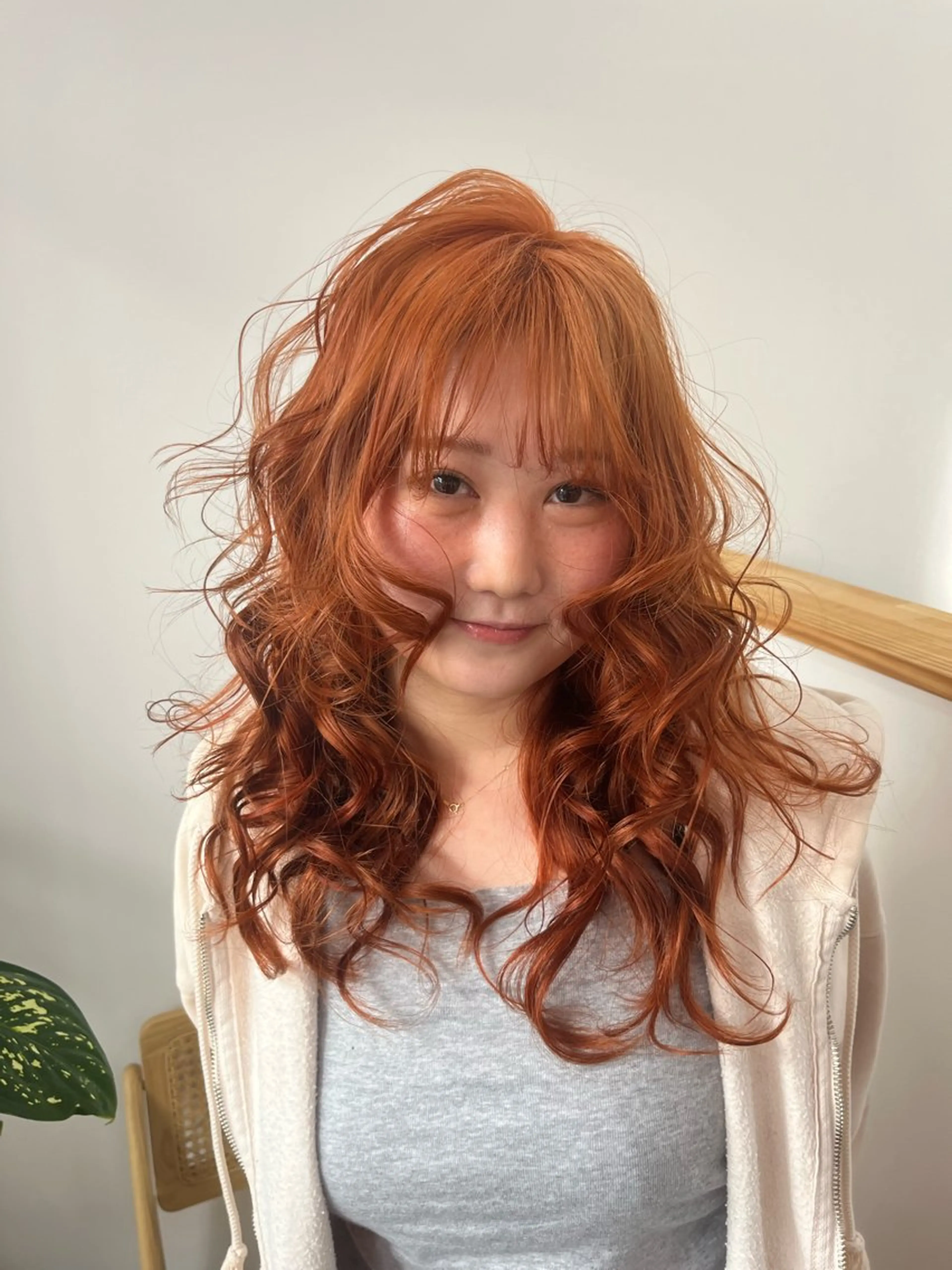 ロング カラー ヘアカラー トリートメント ベージュ⟡˖ブリーチ ˖ ࣪⊹あずきのヘアスタイル