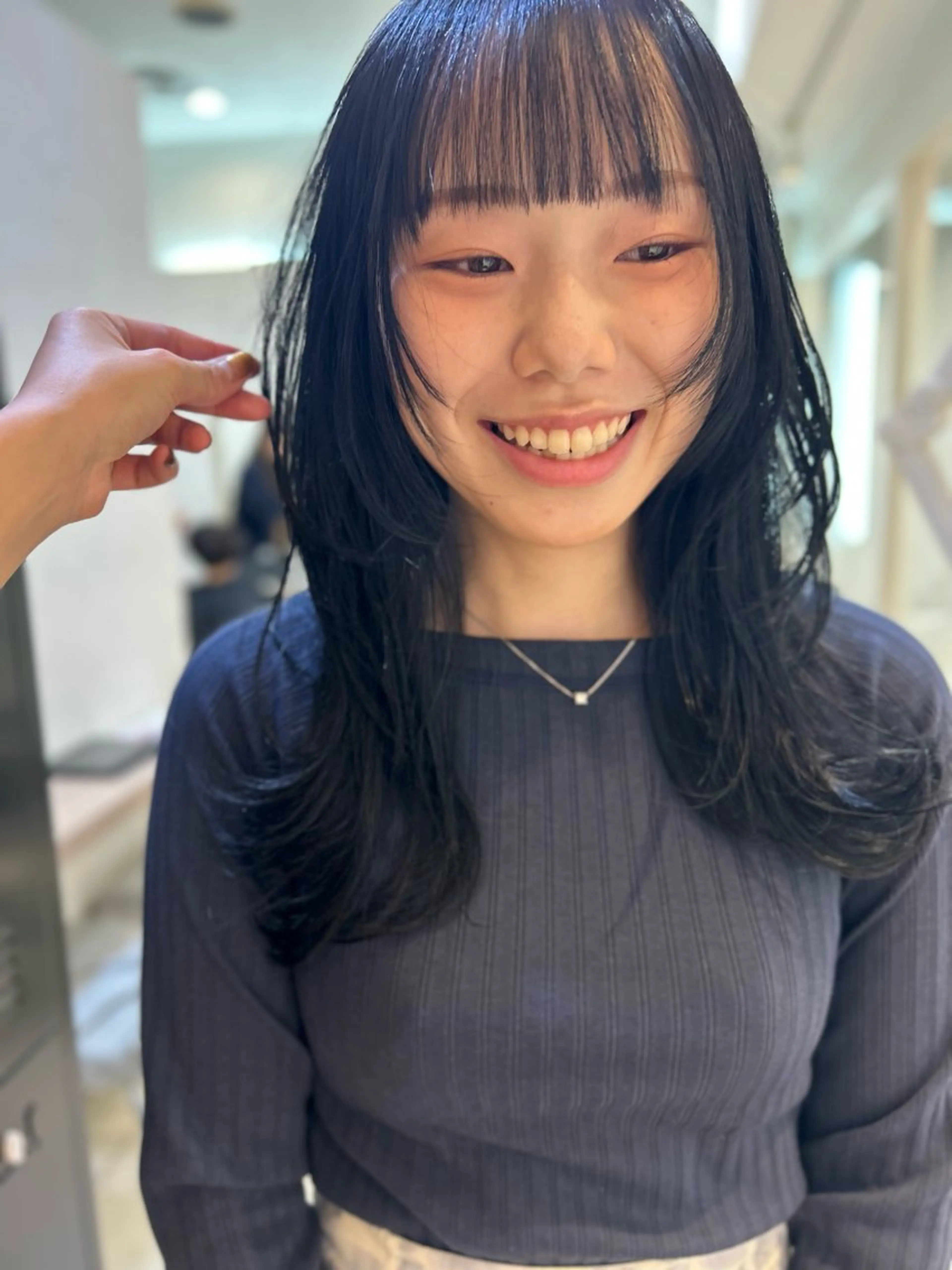 ロング カラー カット ヘアカラー トリートメント 似合わせカラー/艶 髪質改善/ヨシザキのヘアスタイル