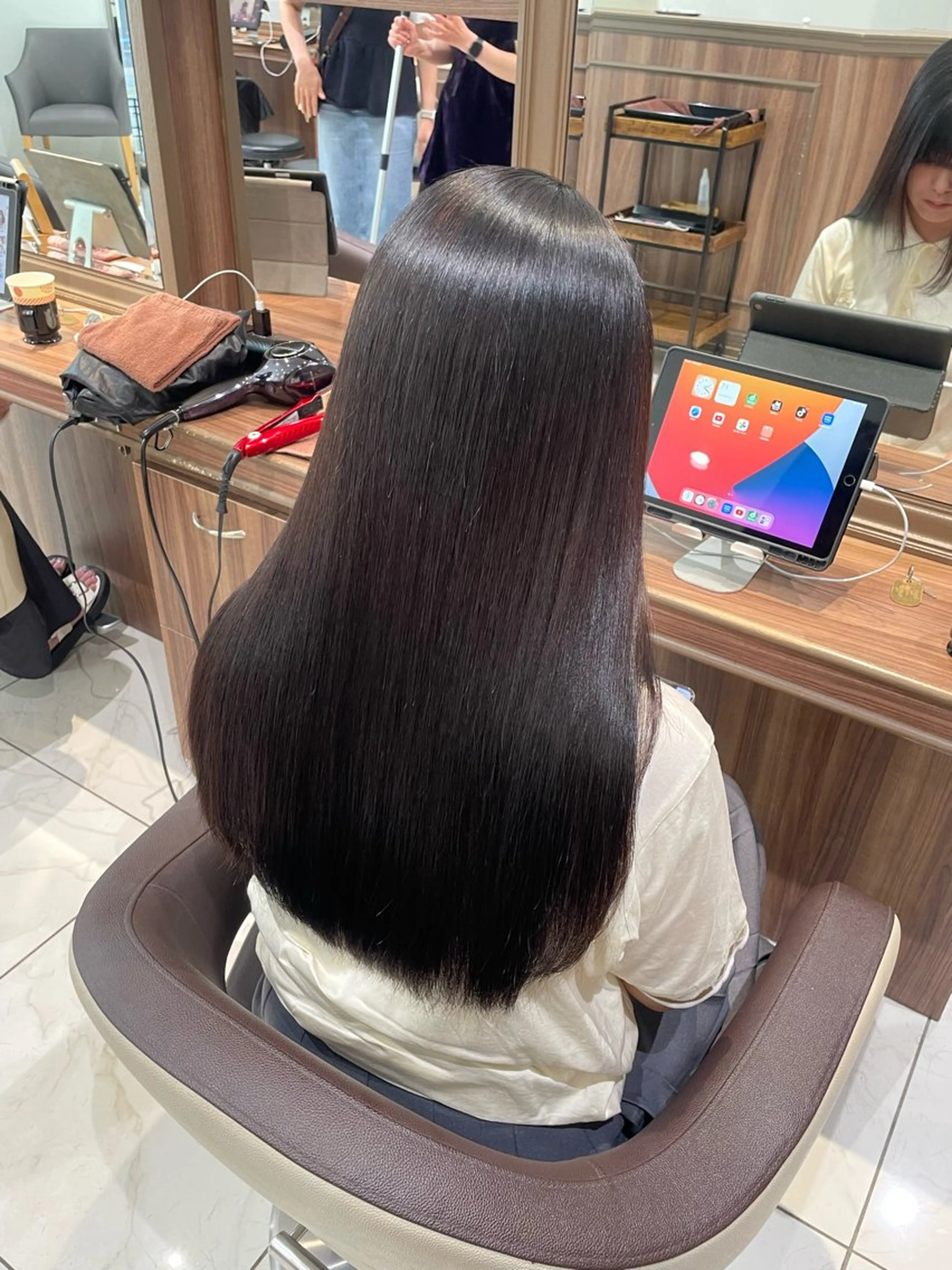 ロング 縮毛矯正 カット 縮毛矯正 ショートモデル募集/ 美髪縮毛矯正💎萌のヘアスタイル