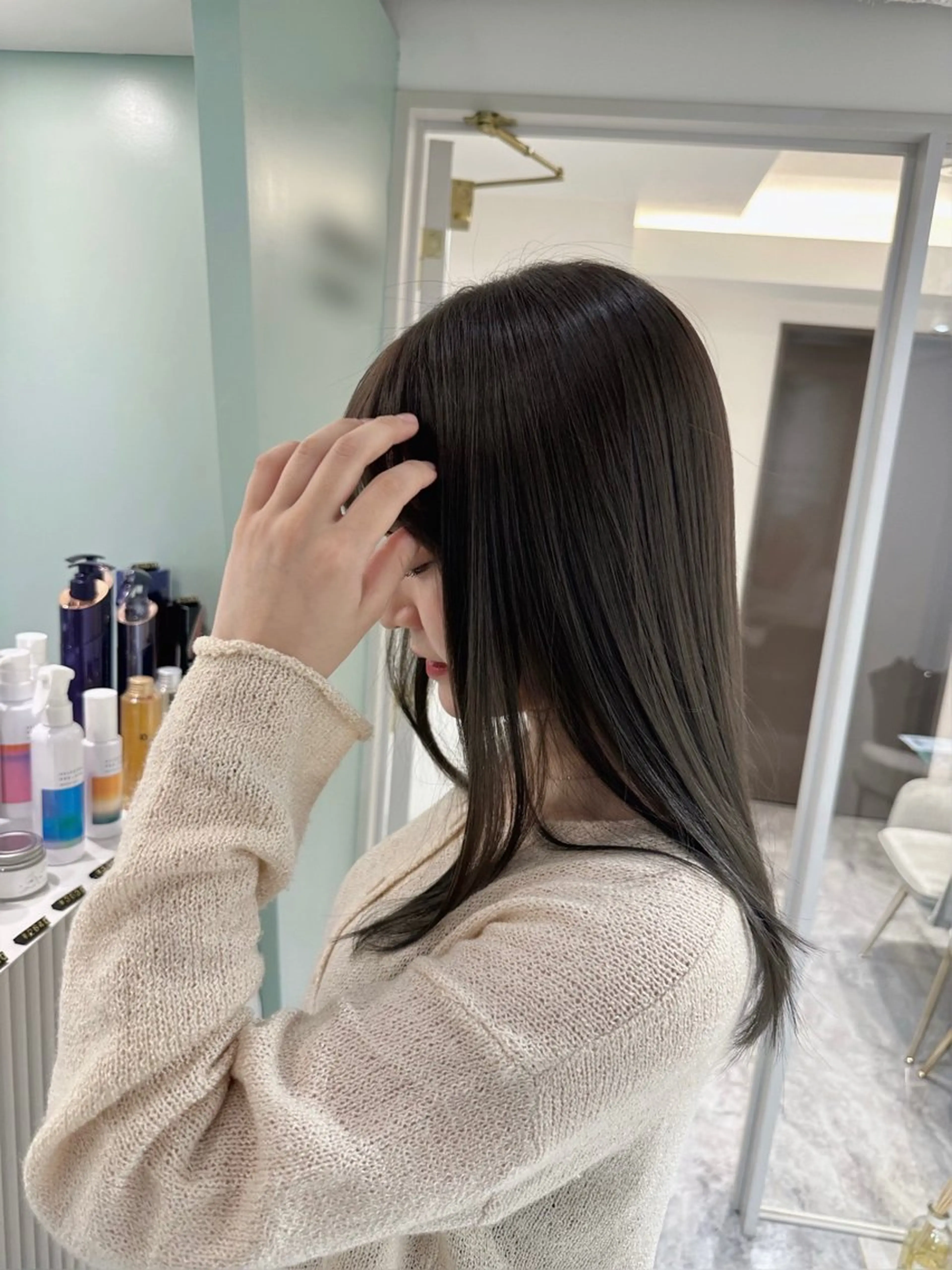 ロング カット ヘアカラー トリートメント 【SIUN】健太郎 髪質改善/透明感のヘアスタイル