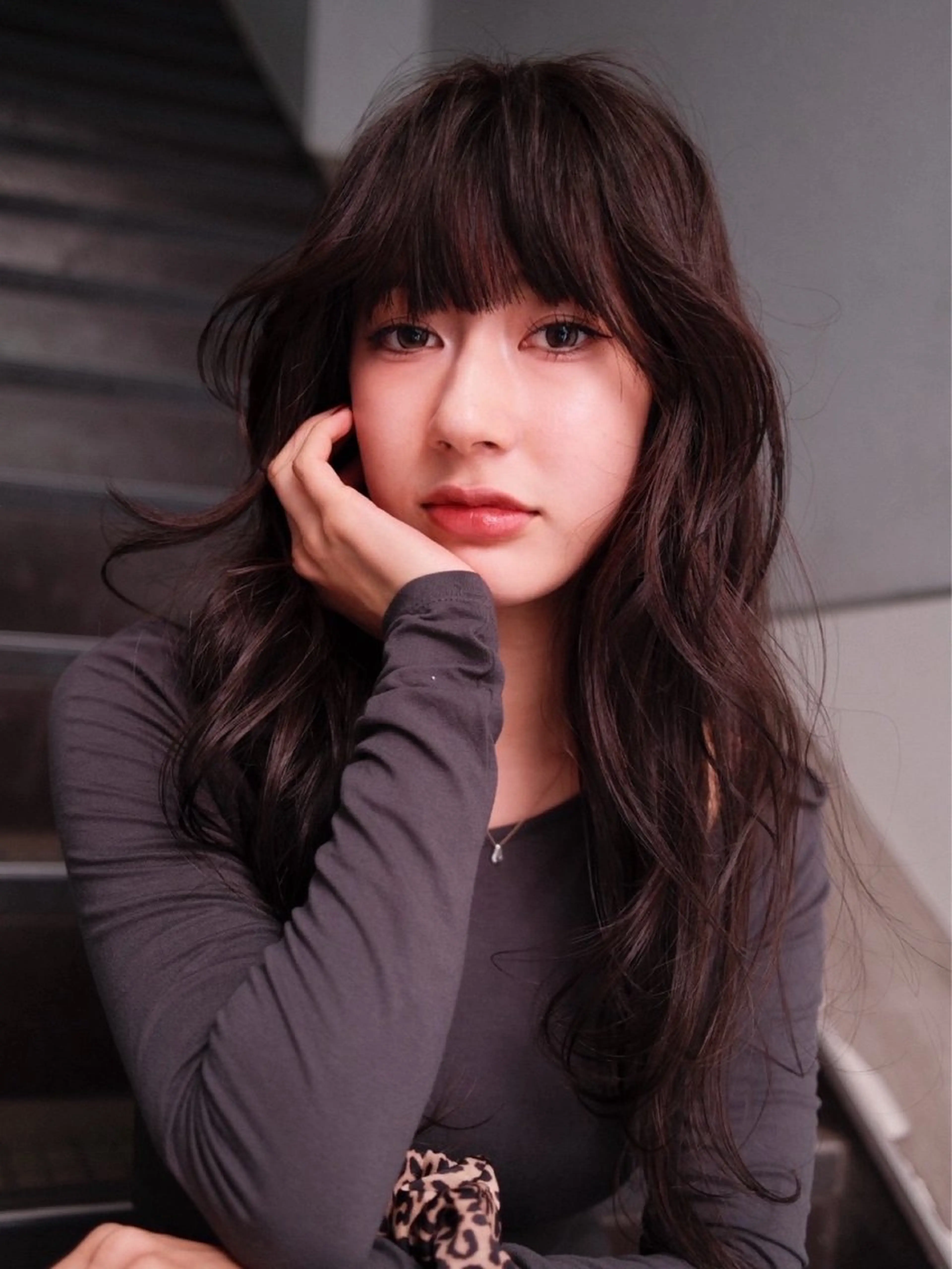 ロング ヘアカラー 🤎透明感カラー／ ブリーチ無／Yuzuのヘアスタイル