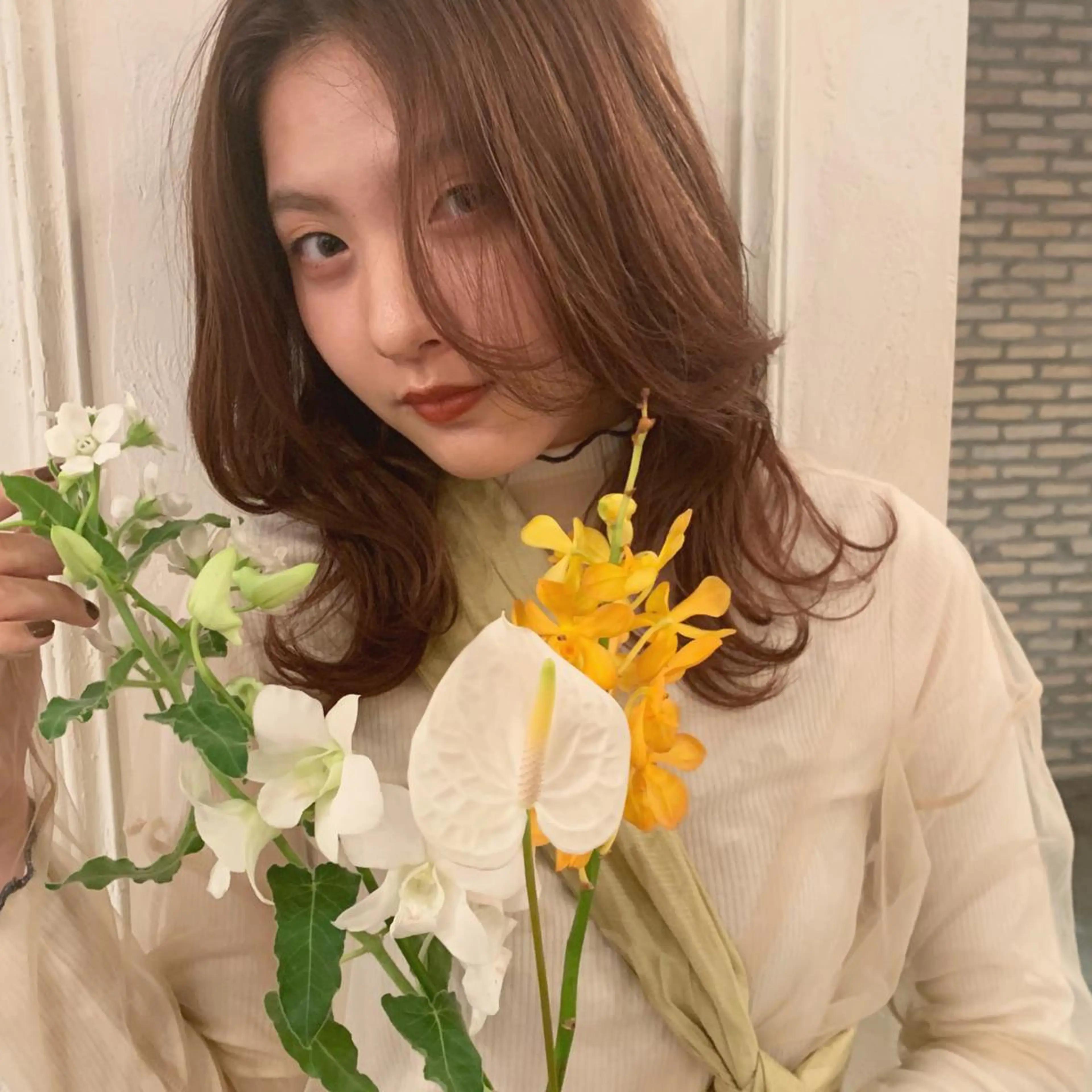 ミディアム 銀座🤍ボブ/ ミディアム/佐野夢美のヘアスタイル