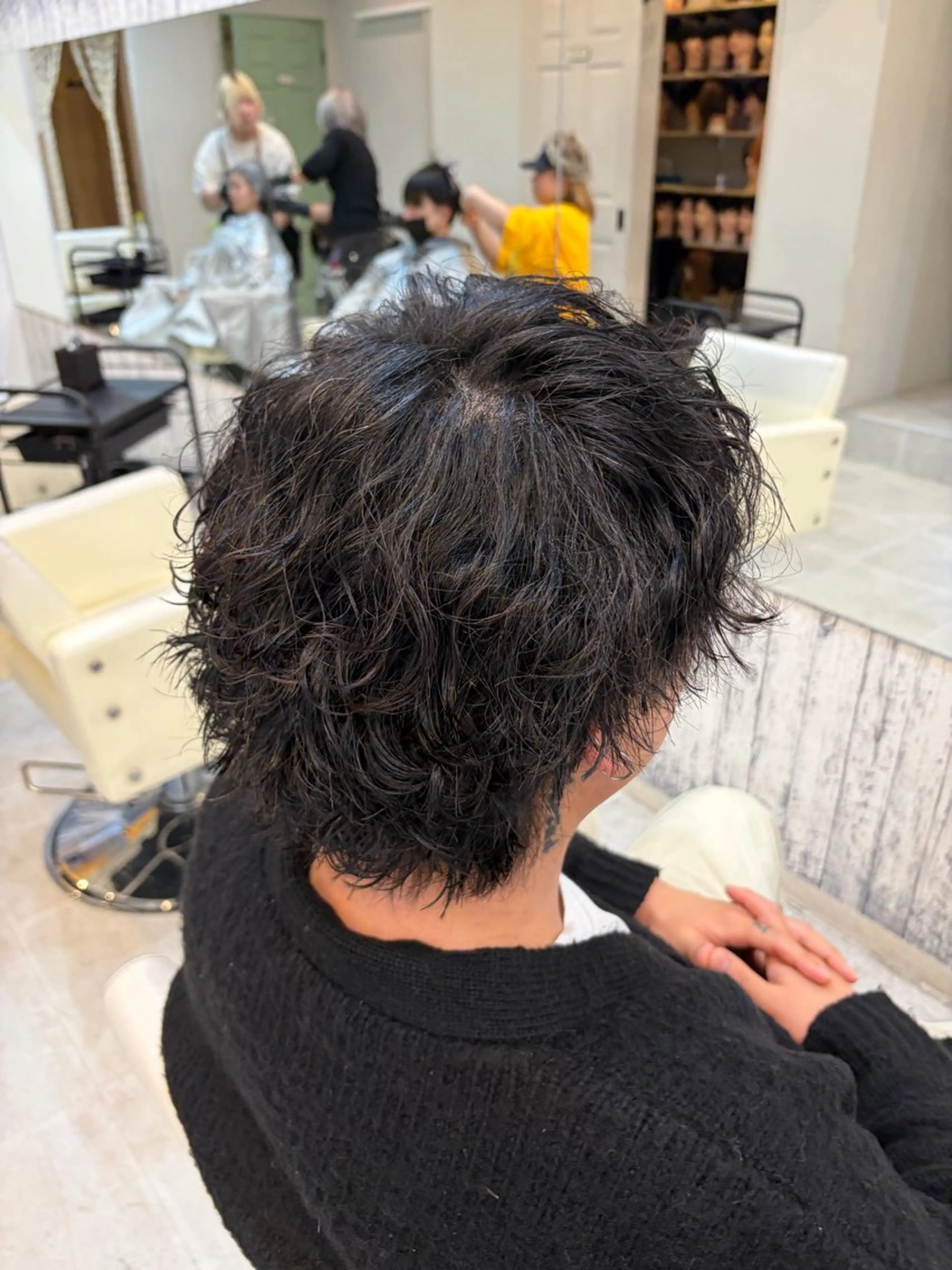 パーマ メンズ 波巻きパーマ カット パーマ りゅうせい ／モデル募集中のヘアスタイル