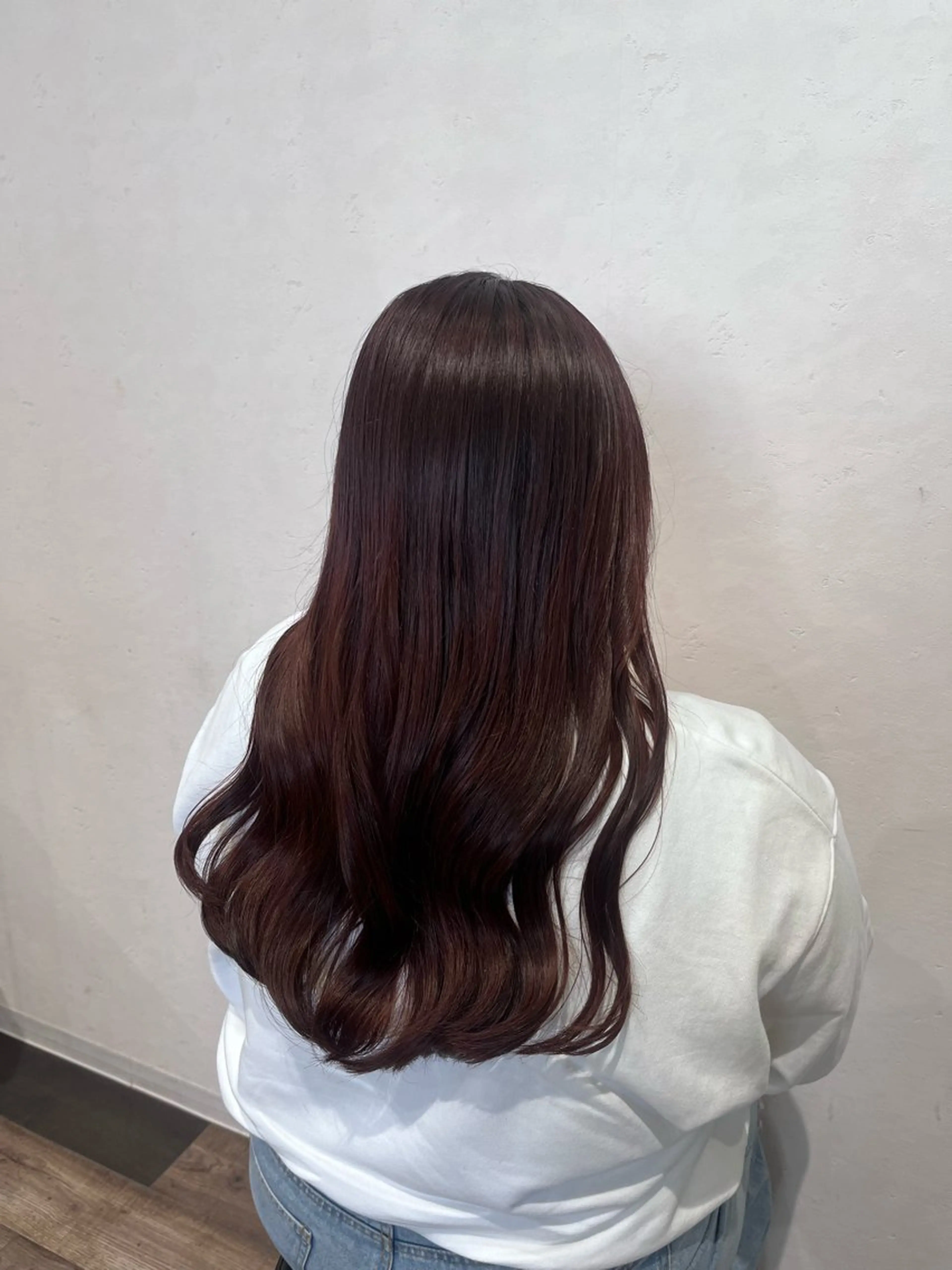 ロング カット ヘアカラー 北島 遥香🫧インナ ー /ベージュカラーのヘアスタイル