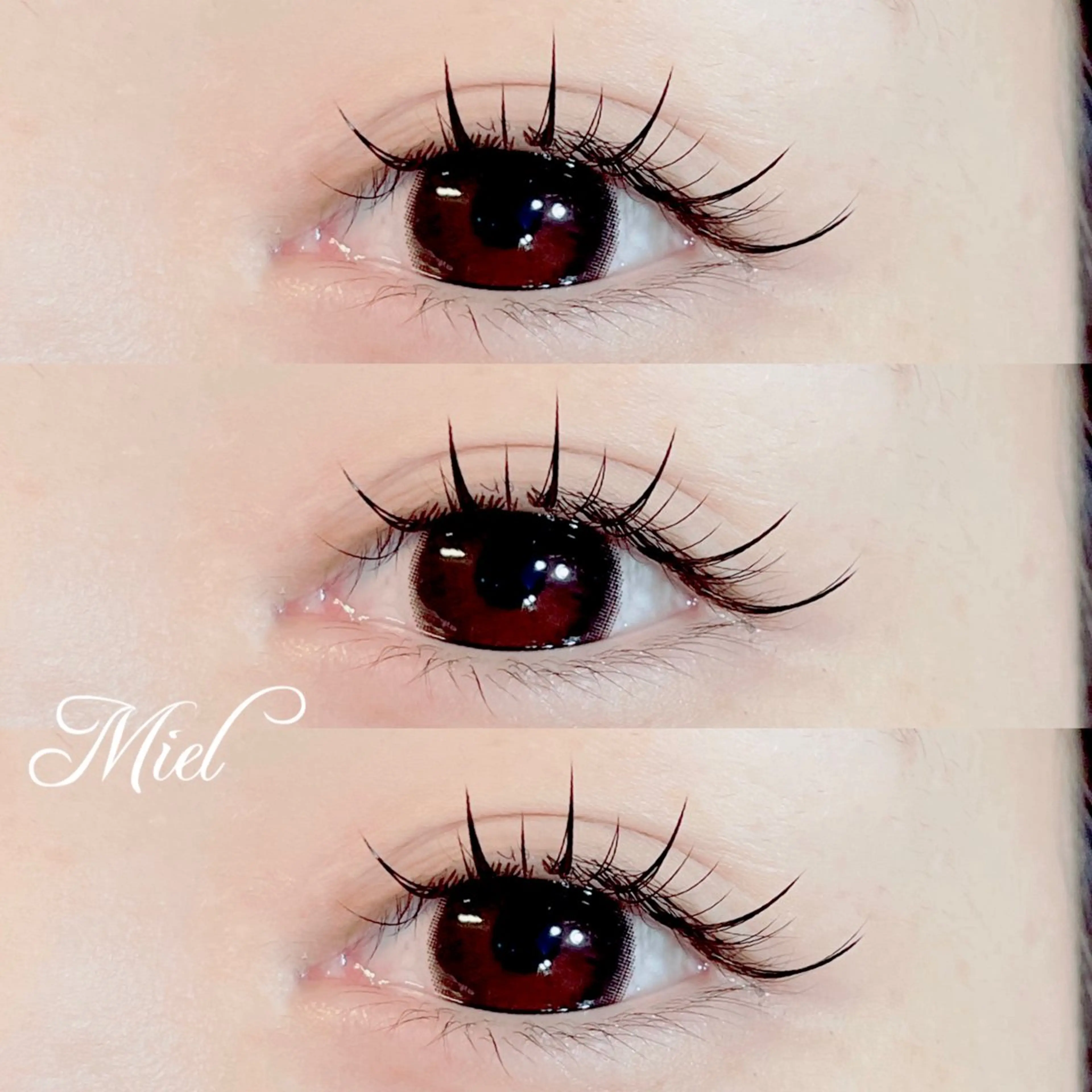 マツエク・マツパ カラーマツエク フラットラッシュ ボリュームラッシュ ワンホンマツエク Mori ✨Mystical✨のマツエク・マツパデザイン