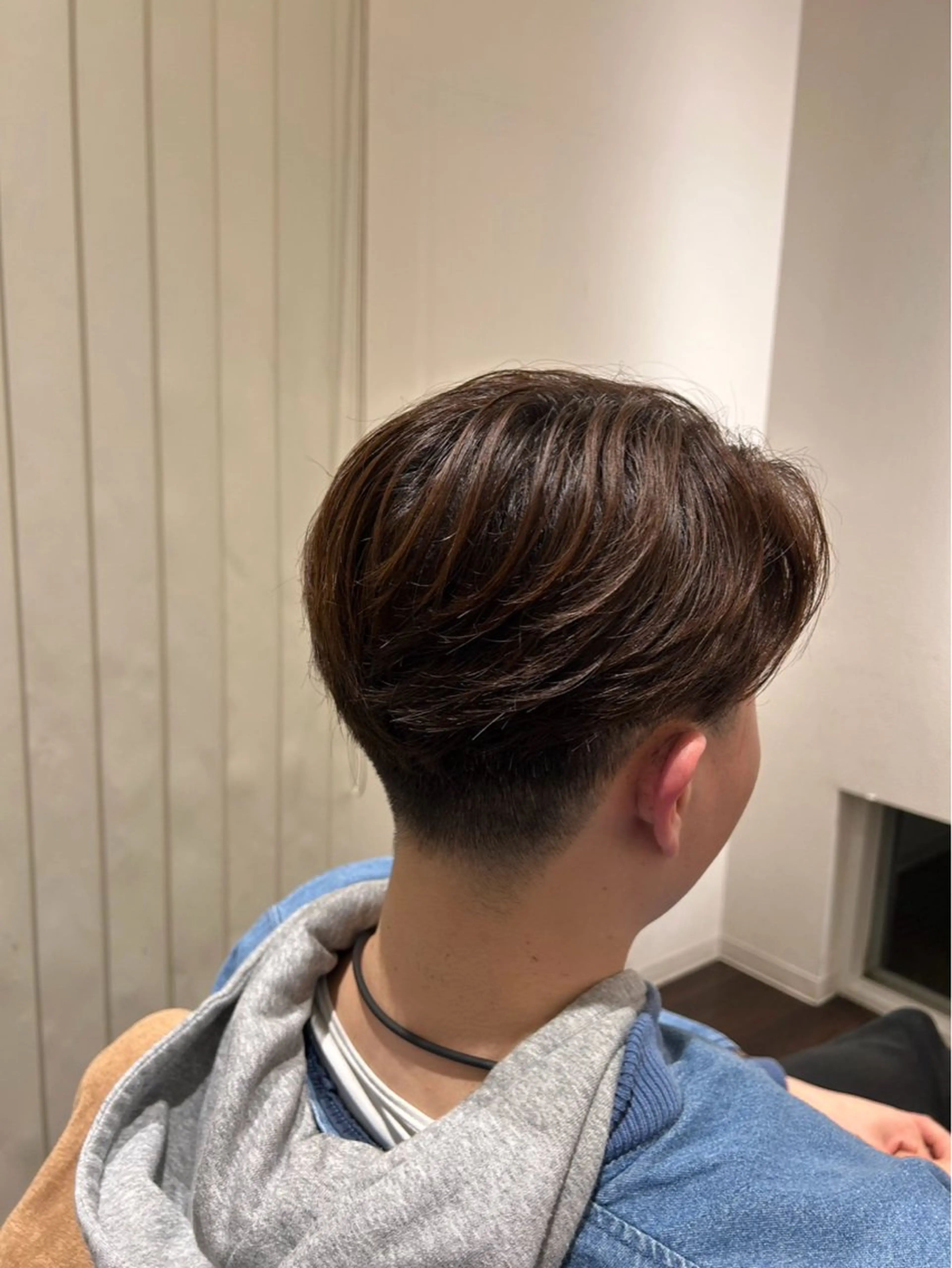 メンズカット＋カラー＋ジェービングの写真