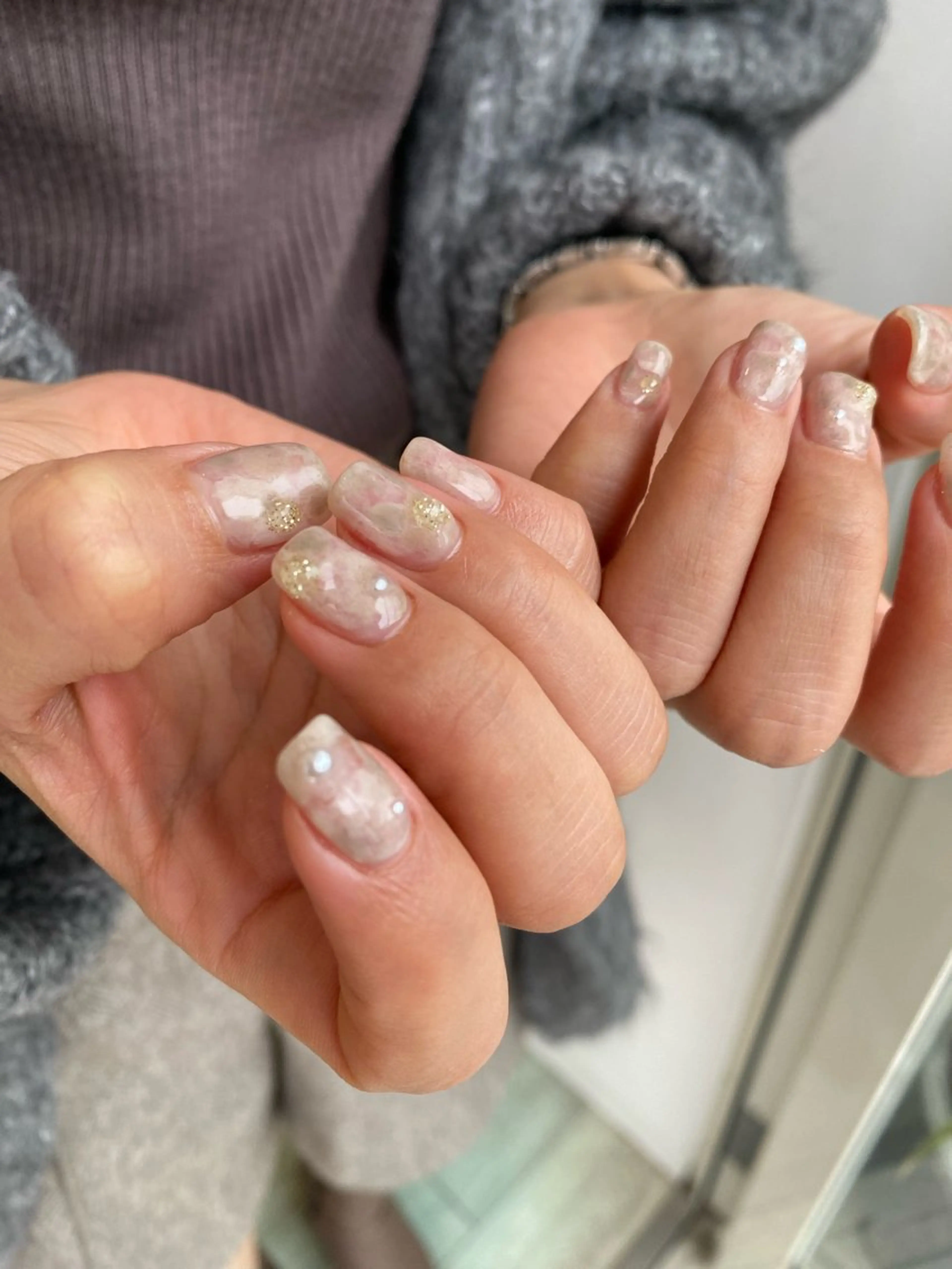 ネイル オーロラネイル マグネットネイル メンズネイル ニュアンスネイル シンプルネイル ハンドネイル 草加ニュアンスネイル 🌚hersのネイルデザイン