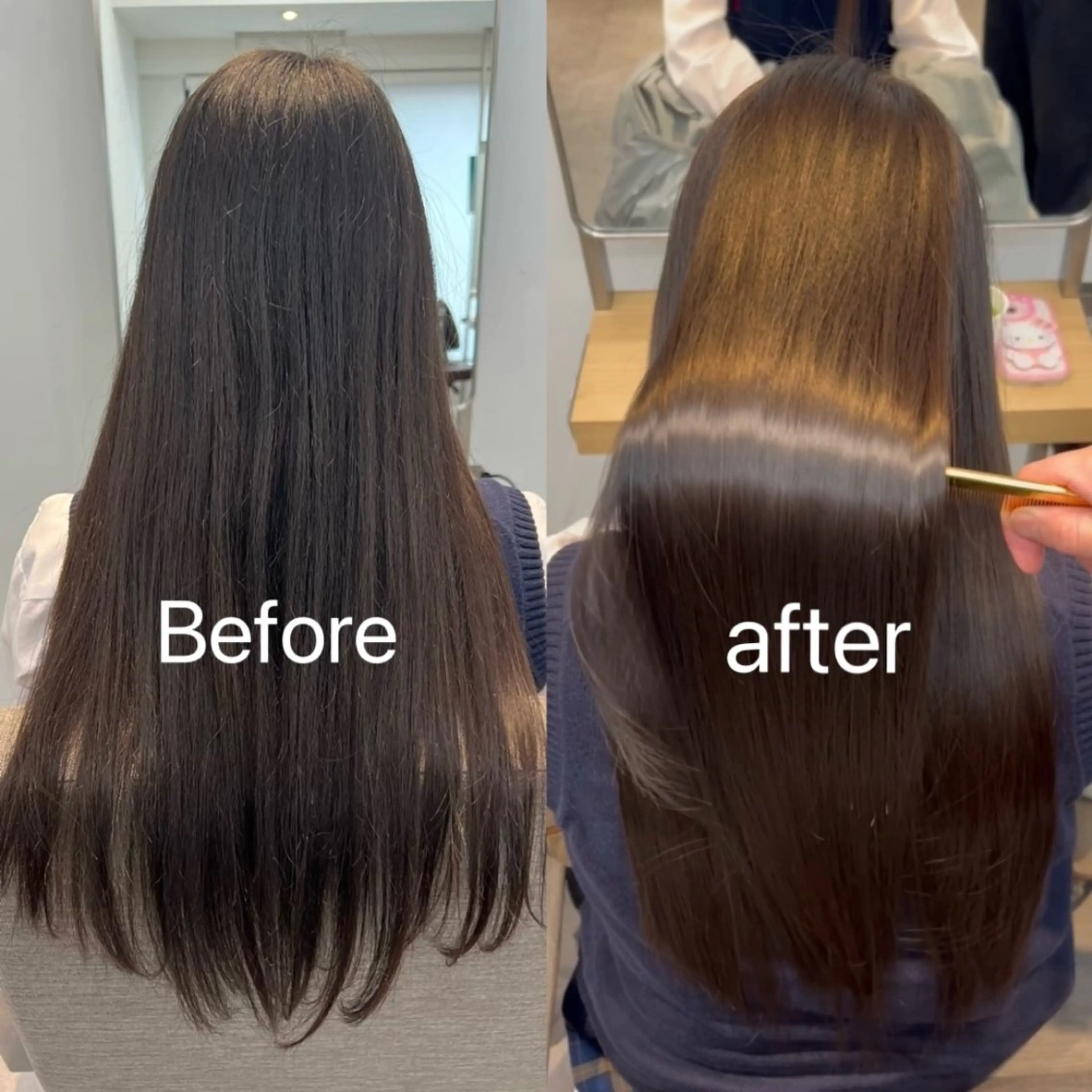 ロング 髪質改善 縮毛矯正 カット 縮毛矯正 髪質改善／艶髪 ❥❥Natsukiのヘアスタイル