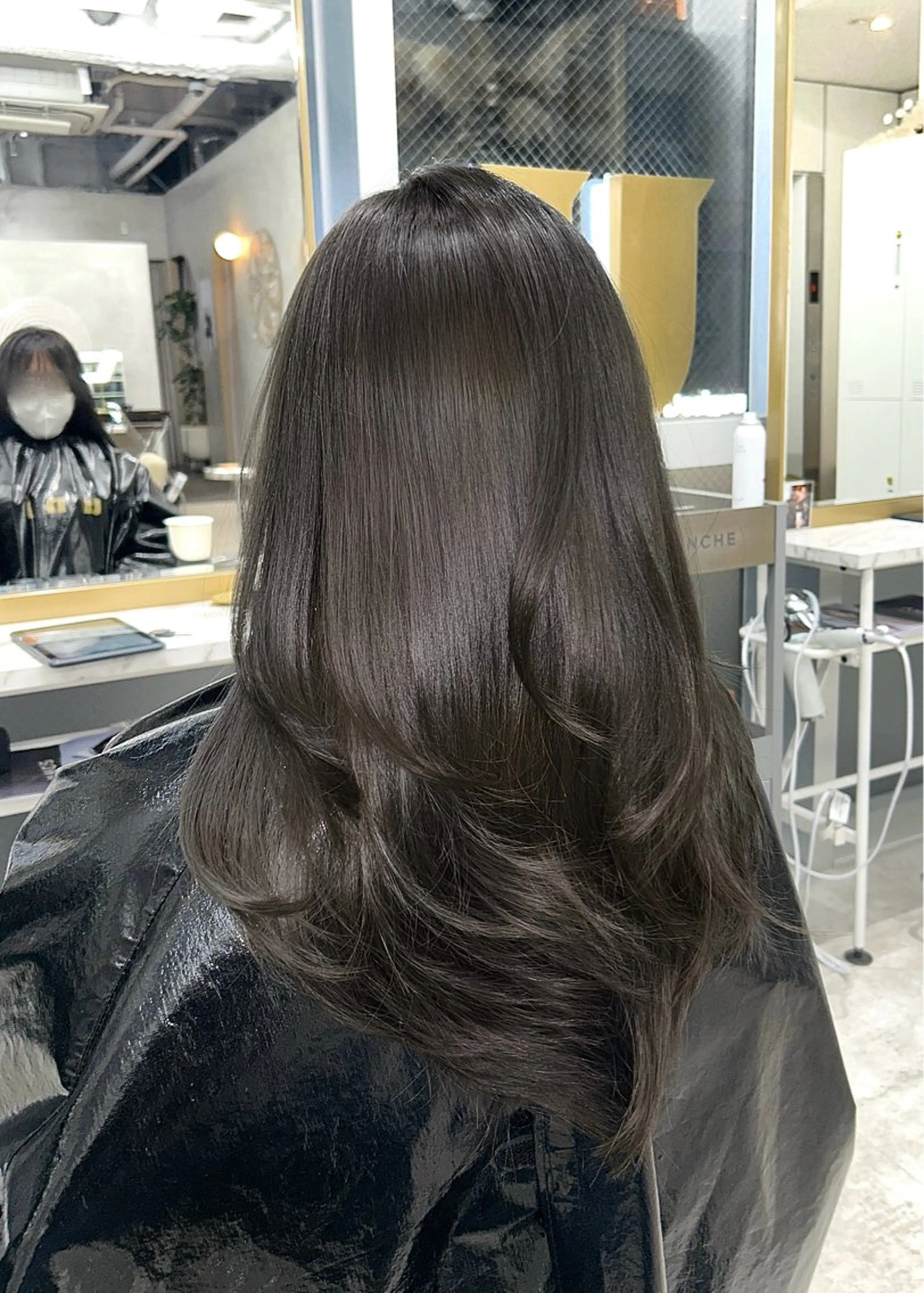 カラー グレージュ 💖原宿/韓国ヘア 顔周りカット/Rioのヘアスタイル