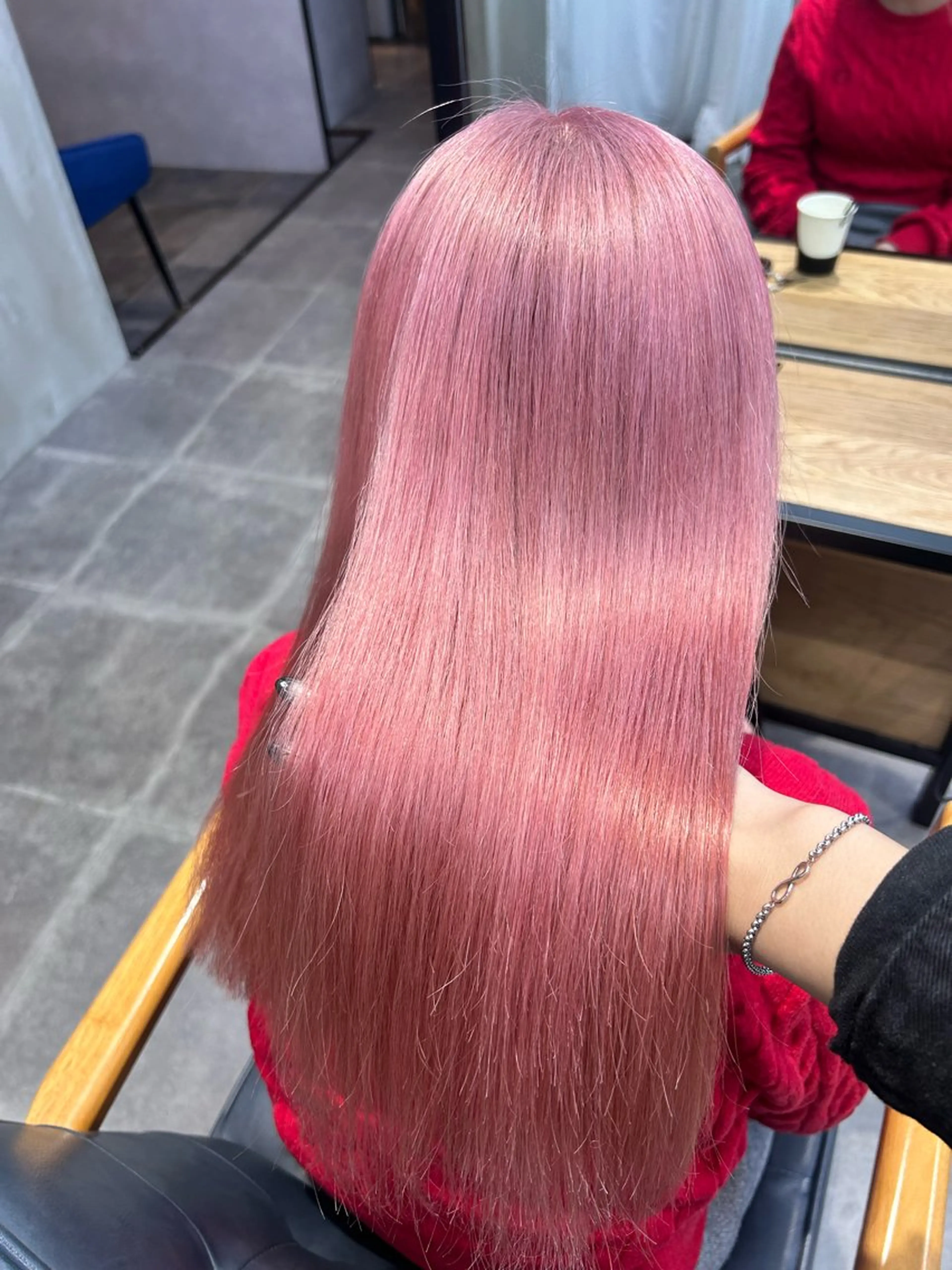 セミロング カラー 韓国×髪質改善カラー 💎hinaのヘアスタイル