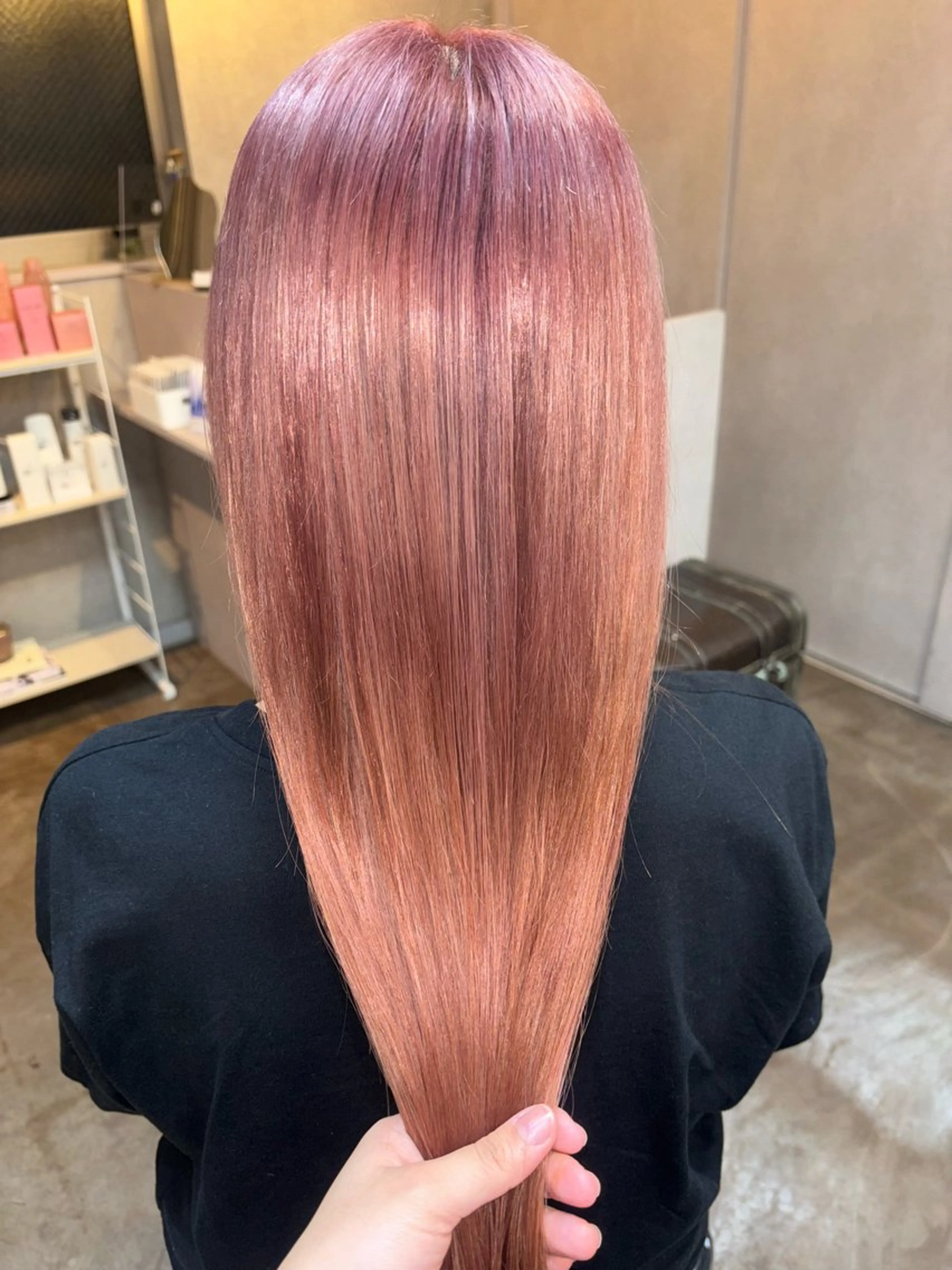 ロング カラー ピンクカラー ヘアカラー ar clip表参道所属・💜髪質改善/ 艶カラー/ミナ🩷のヘアスタイル