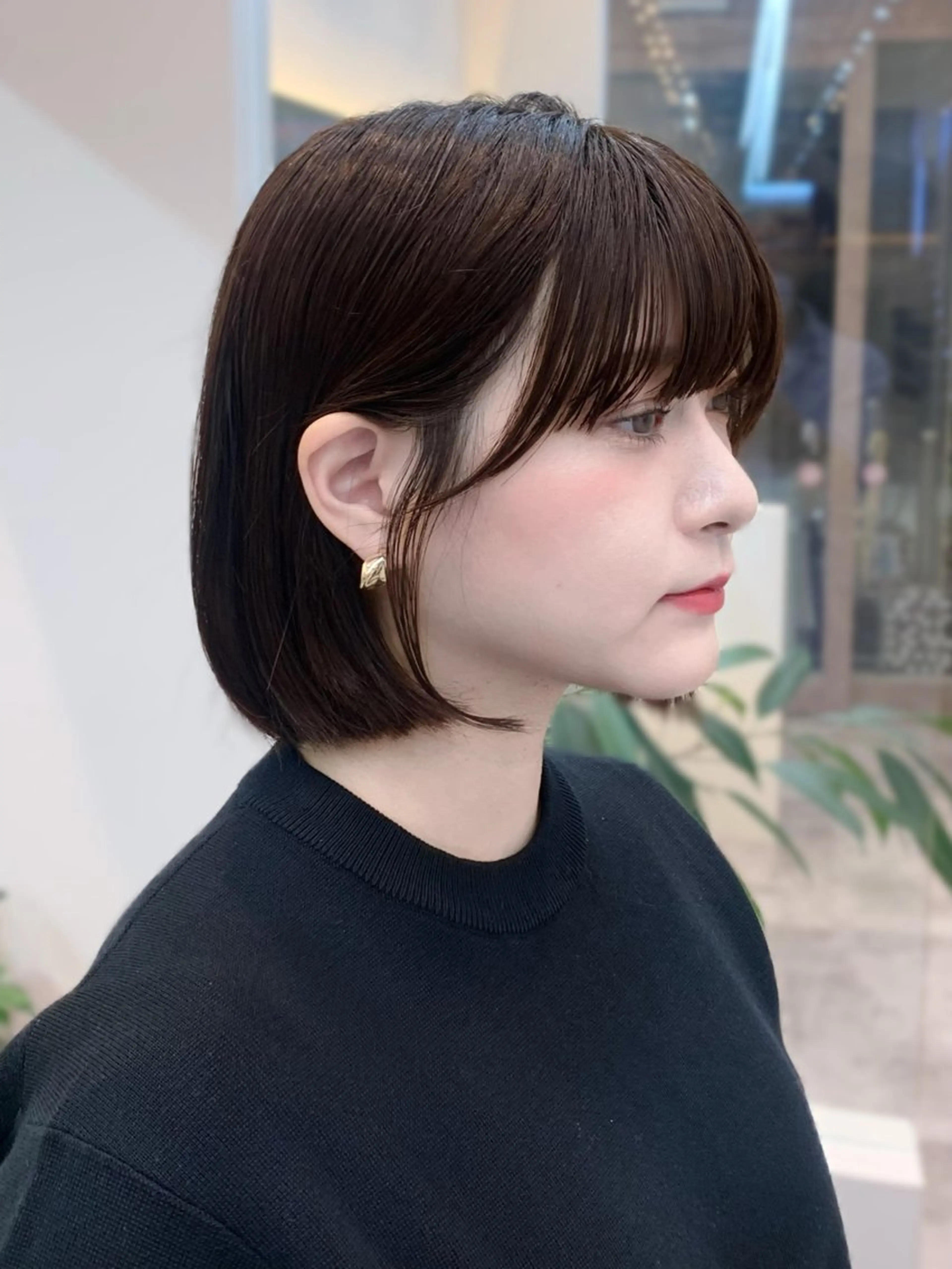 ミディアム カット ヘアカラー トリートメント Hello by Sea所属・レイヤー/艶髪/ボブ /くびれ/伊藤　勇司のヘアスタイル