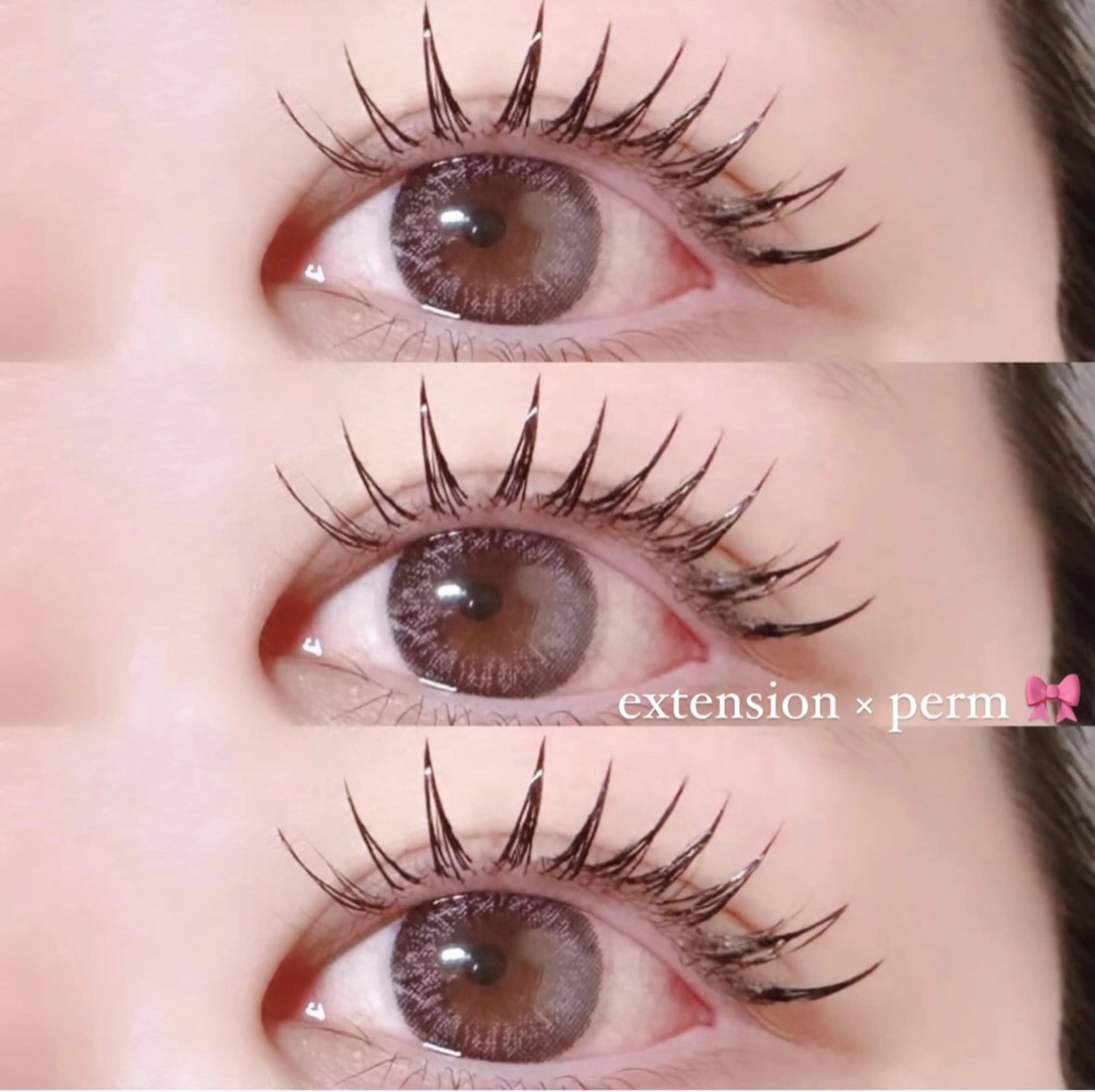 【11/30来店限定】エクパ🎀エクステ100本×パーマの写真