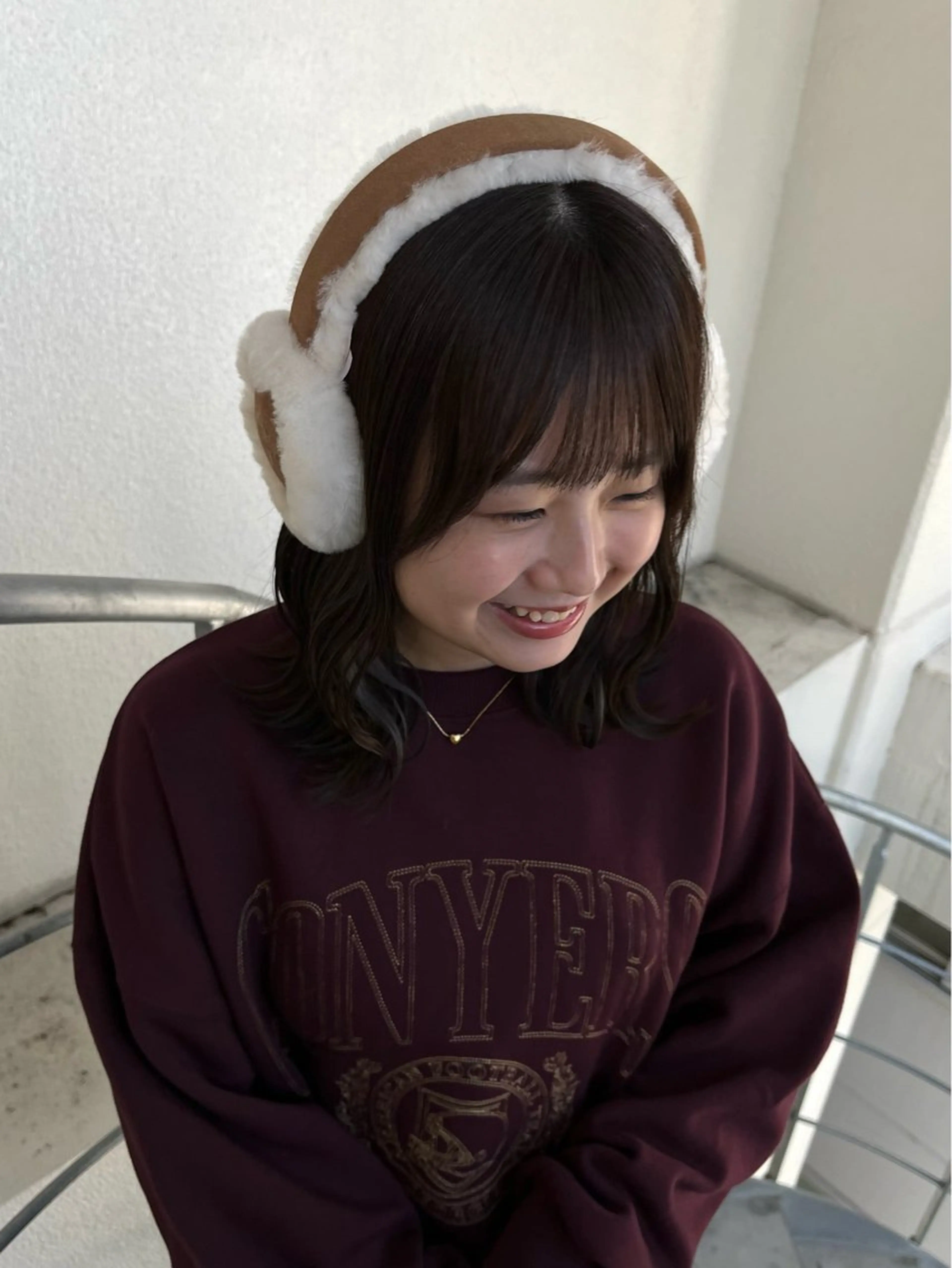 ミディアム カット ヘアカラー パーマ/オリーブ/ 酸性ストレート/ゆなのヘアスタイル