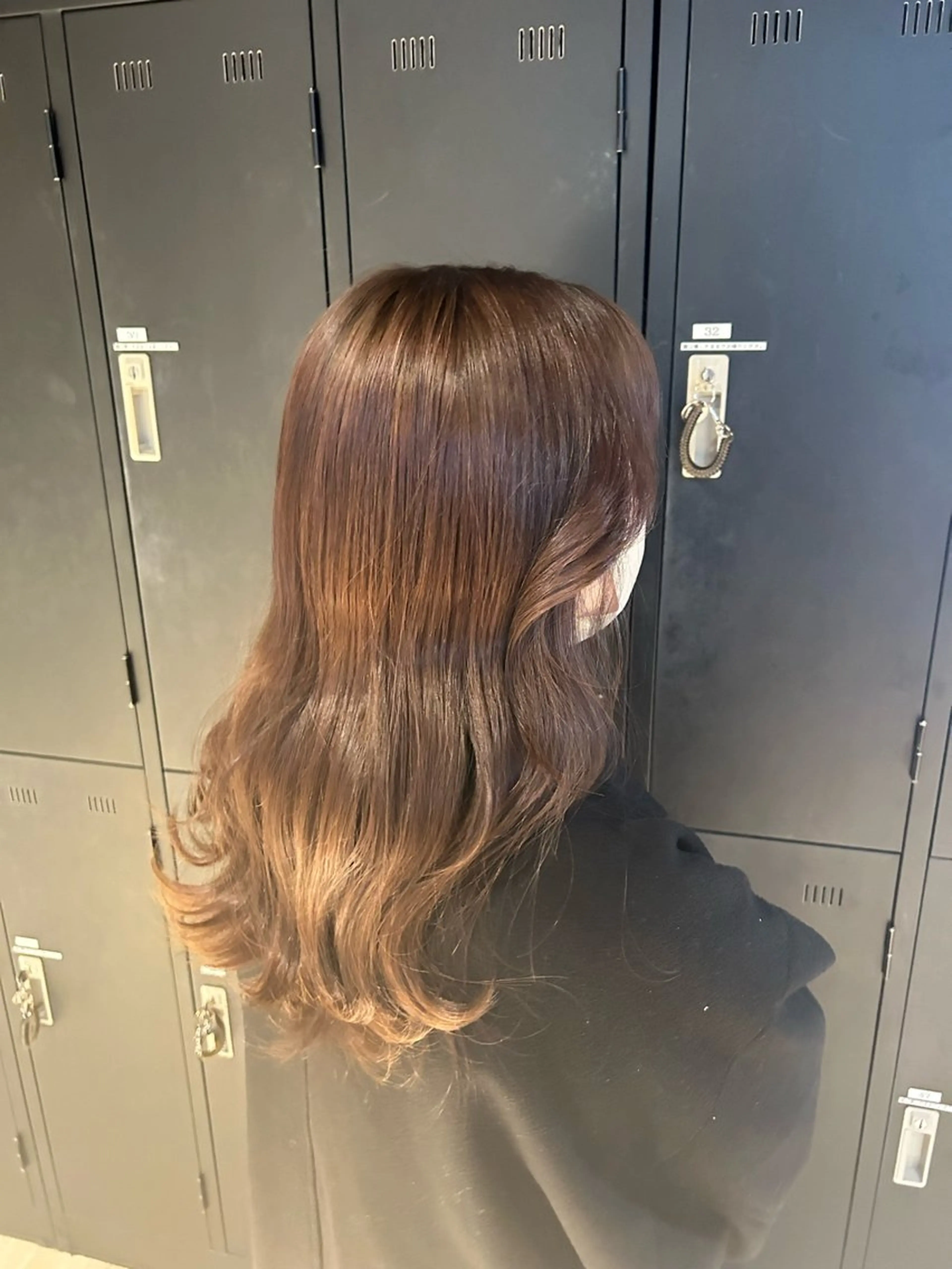 セミロング カラー 韓国ヘア/レイヤー/ 顔まわり足立遥奈のヘアスタイル