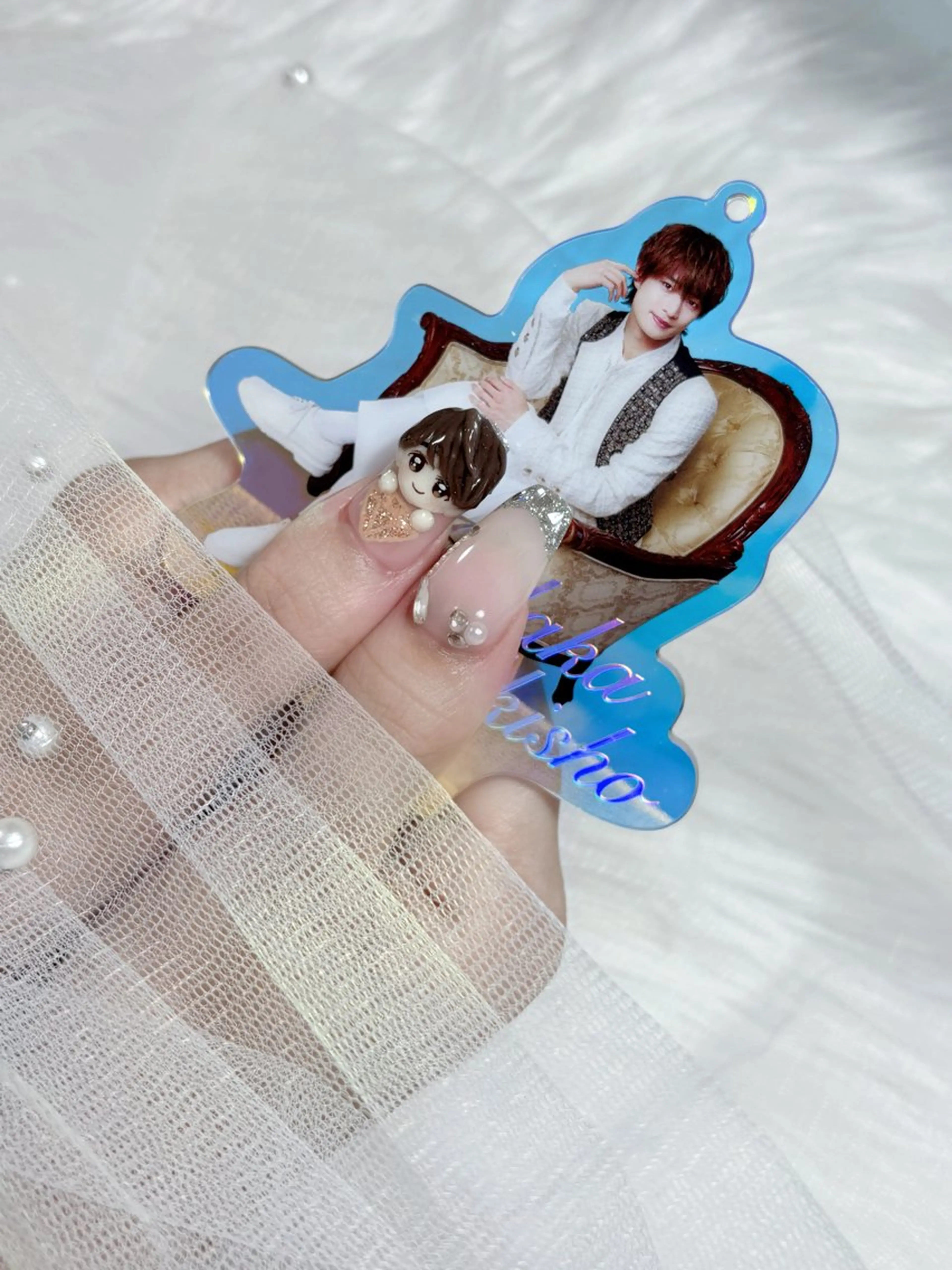 ネイル ボルドー チークネイル クリアネイル 成人式 フラッシュネイル Mai 🪽🩵のネイルデザイン