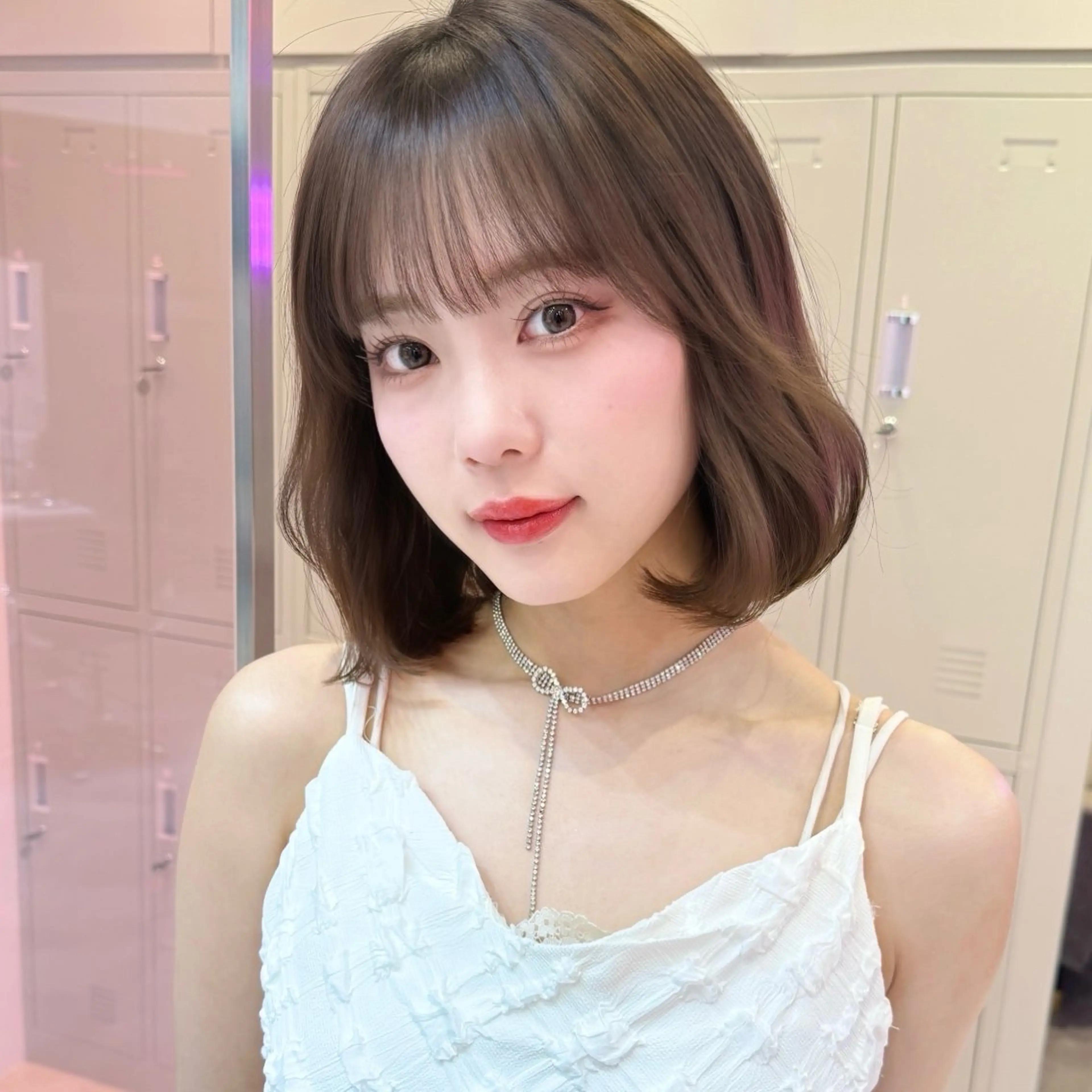 ミディアム カラー 上品うるツヤ韓国ヘア 🤍Hana/川崎のヘアスタイル