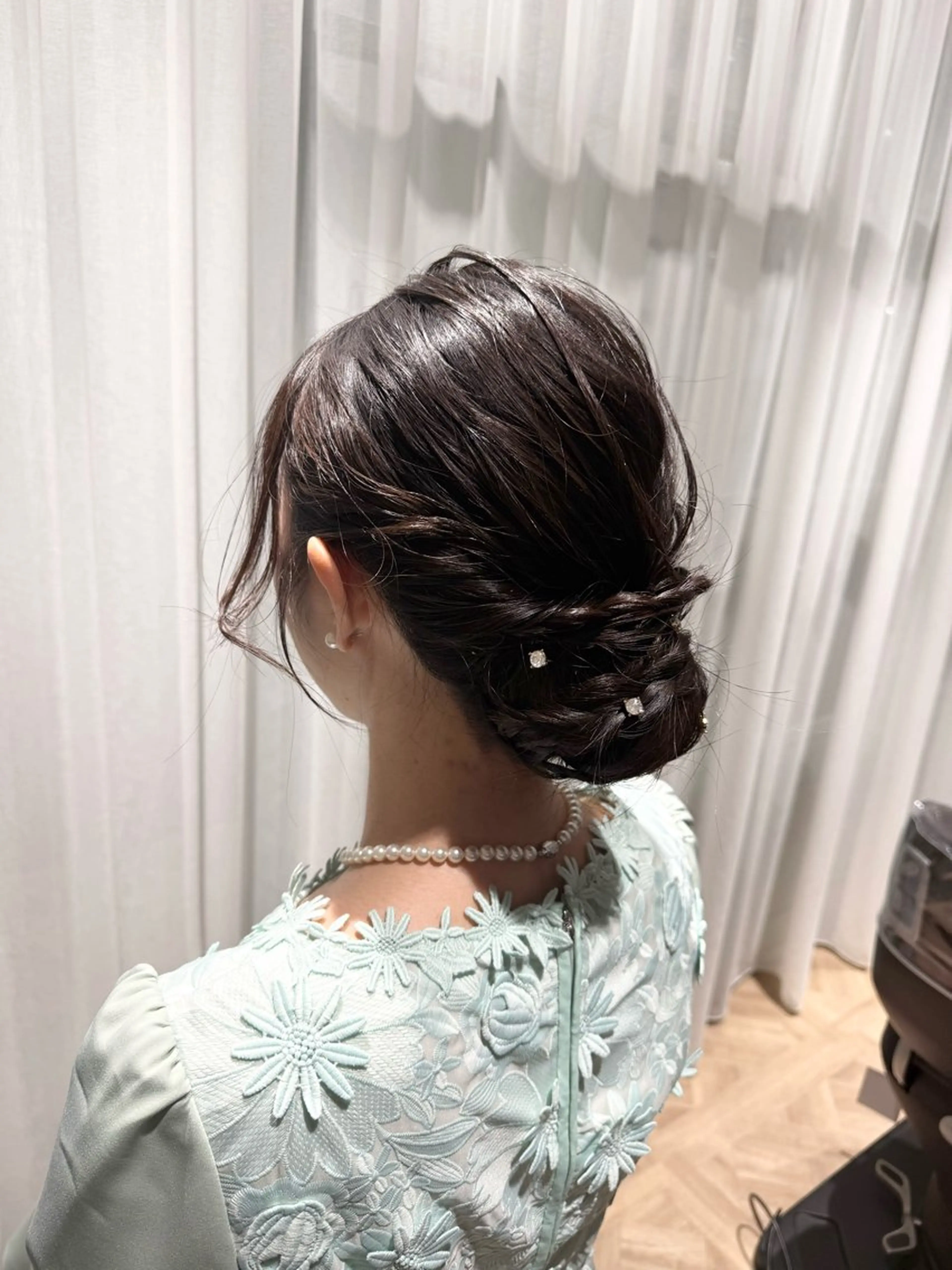🎀お呼ばれヘアセット 🎀#ヘアアレンジ#結婚式#パーティー#デート#推し活に/ヘアセット9時〜10時 4400円の写真