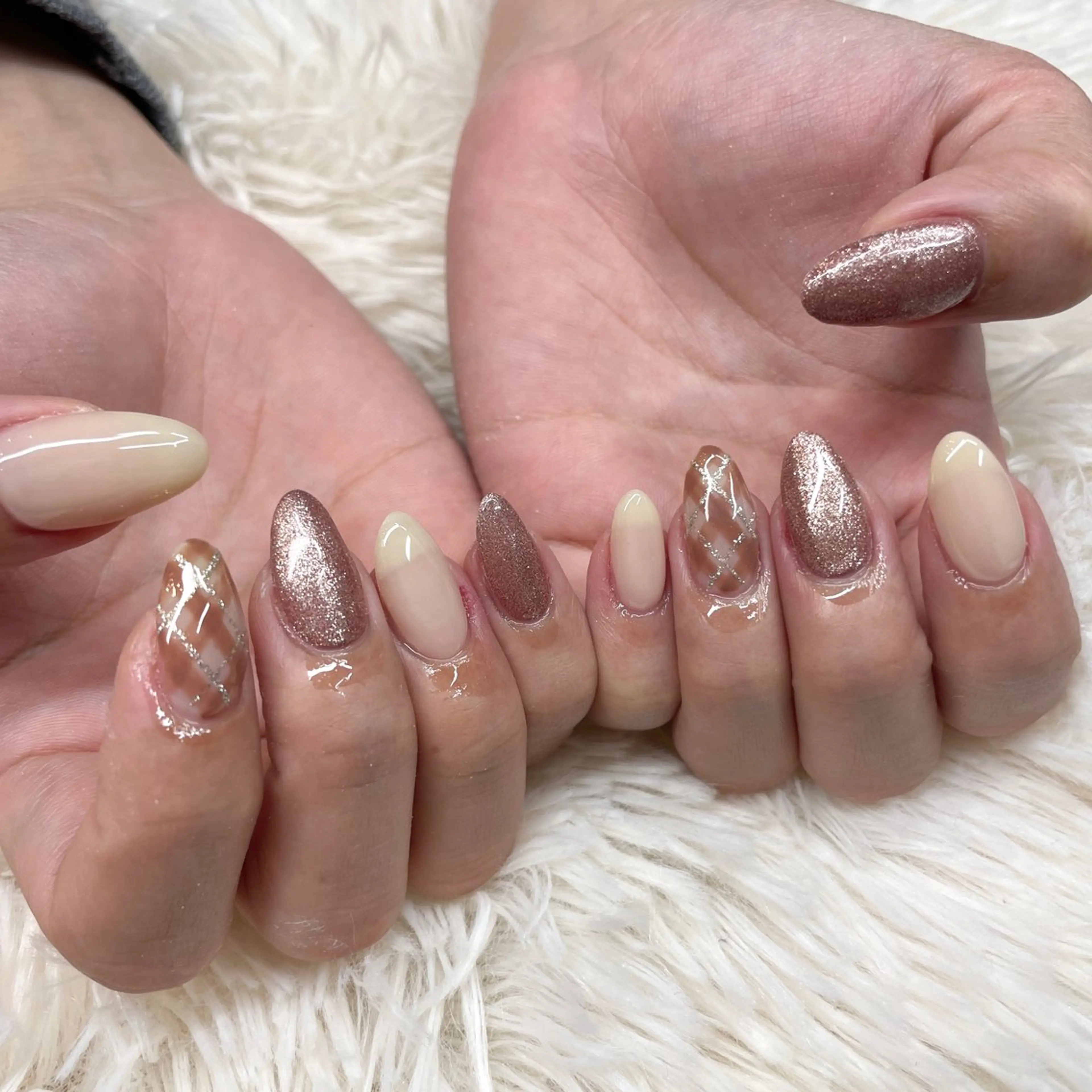 ネイル ハンドネイル ＜まつげパーマ・アイブロウ・ヘアメイク 専門店＞Le vail 札幌円山店所属・Le vail Saitoのネイルデザイン