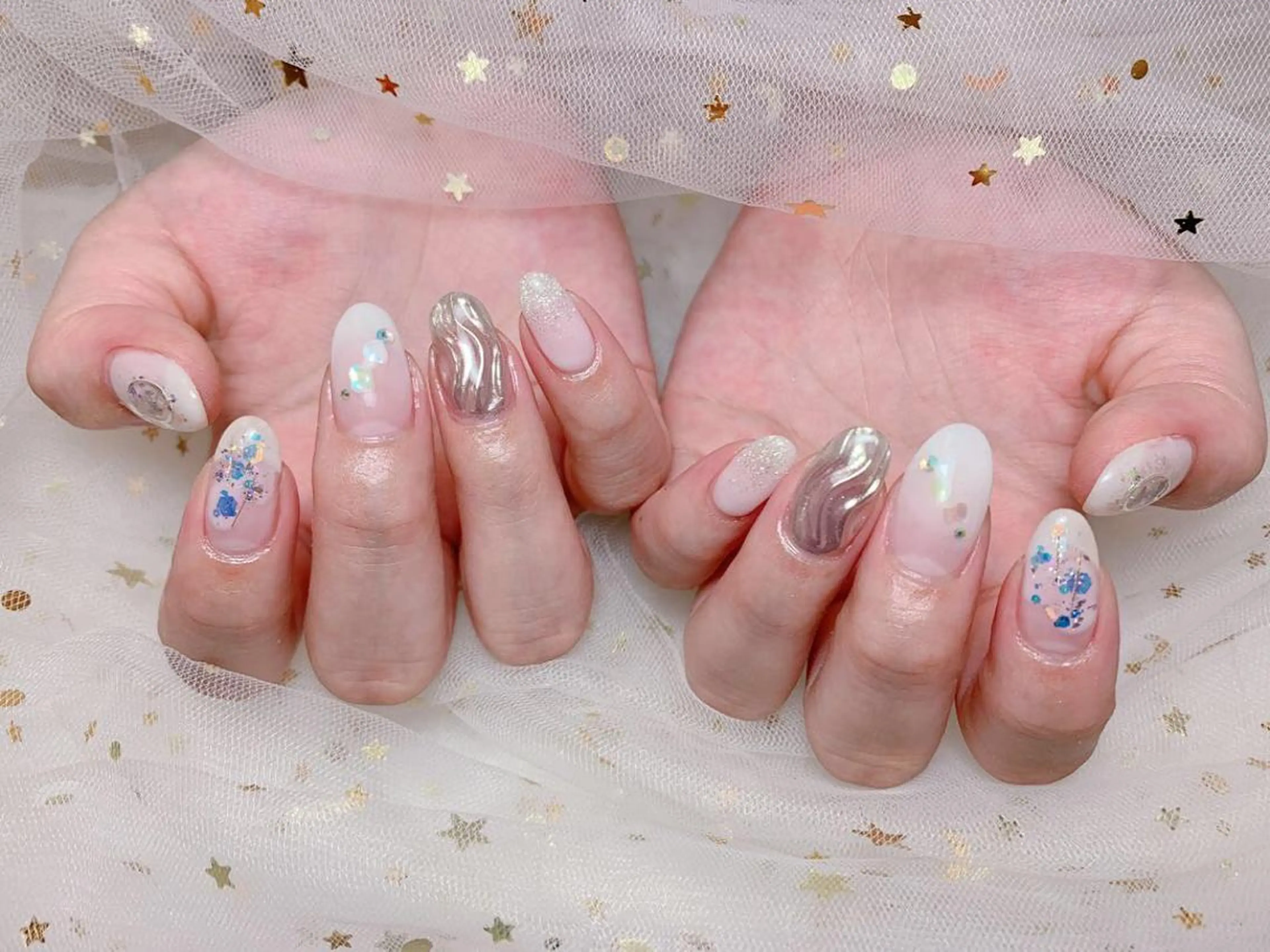 ネイル MiKi Nai池袋 長さだし得意のネイルデザイン