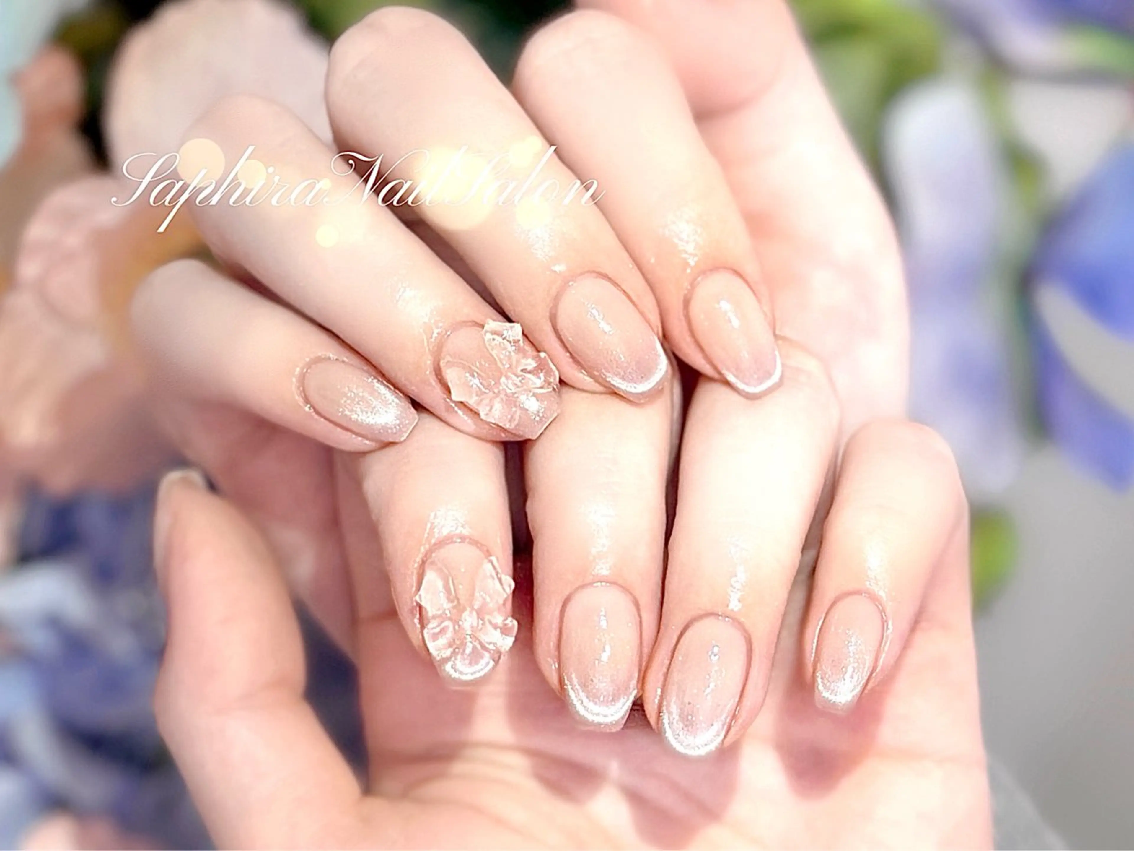 カラー ハンドネイル Saphiraネイル サロン錦糸町のネイルデザイン
