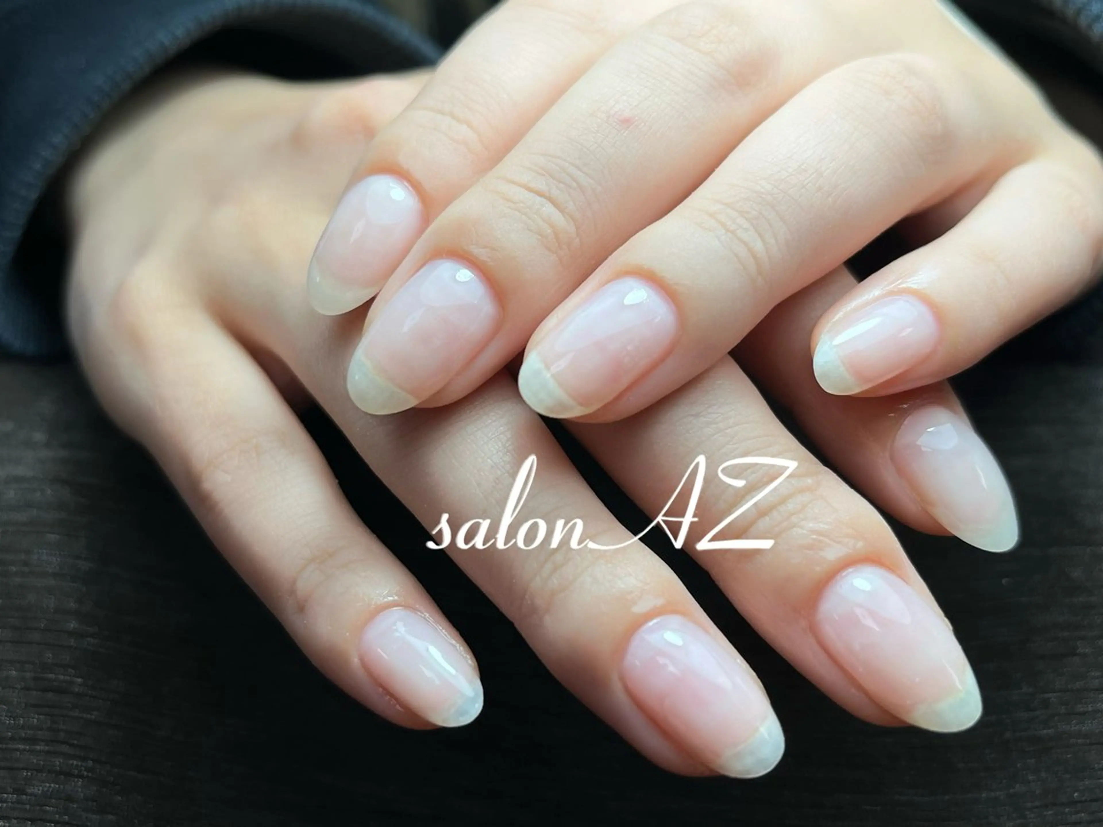 ネイル 桜ネイル 長さ出し フットネイル フレンチネイル ジェルネイル salon AZのネイルデザイン