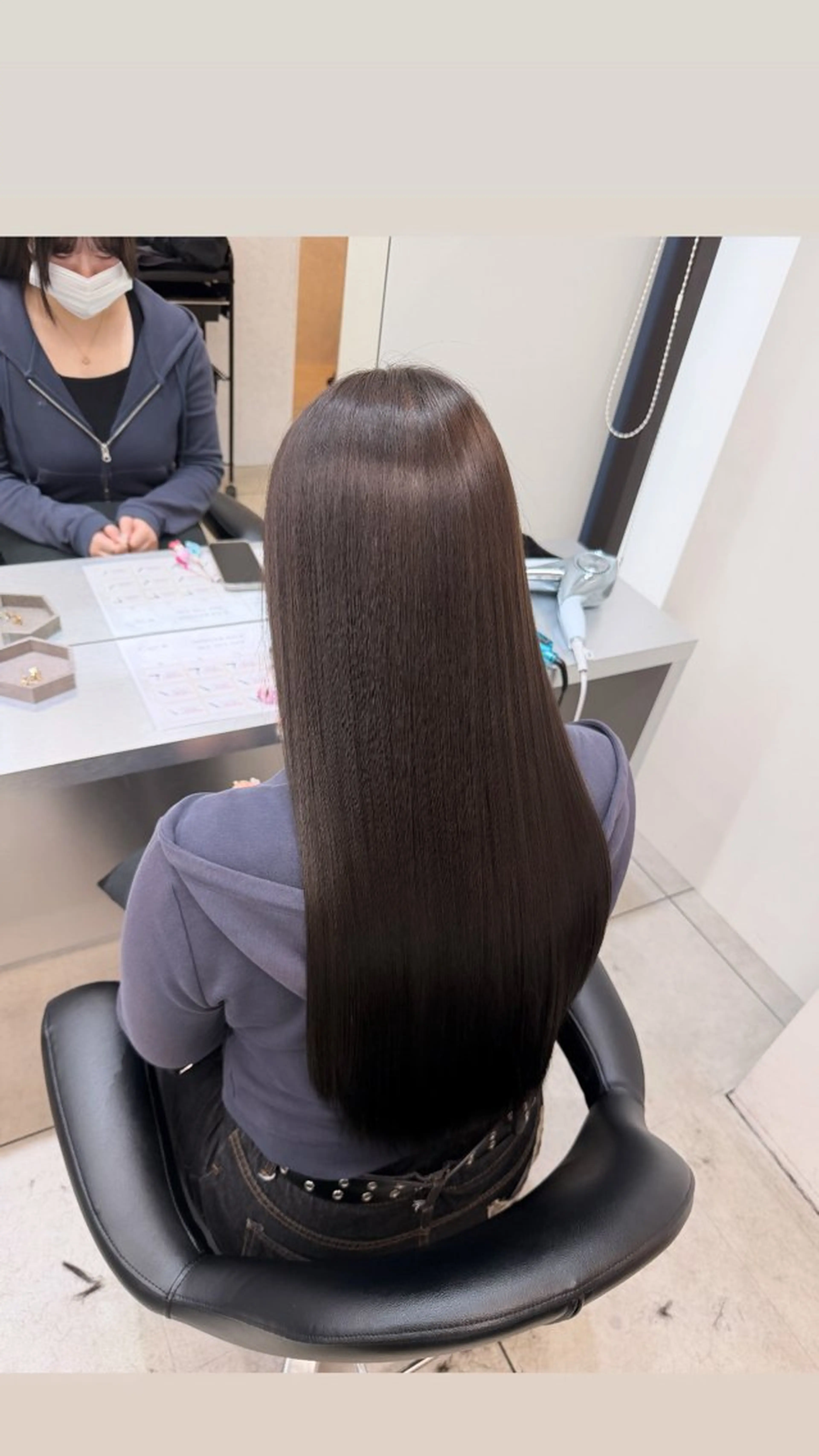 ロング カット ヘアカラー 縮毛矯正 トリートメント 艶髪/縮毛矯正/ Core mikuaのヘアスタイル